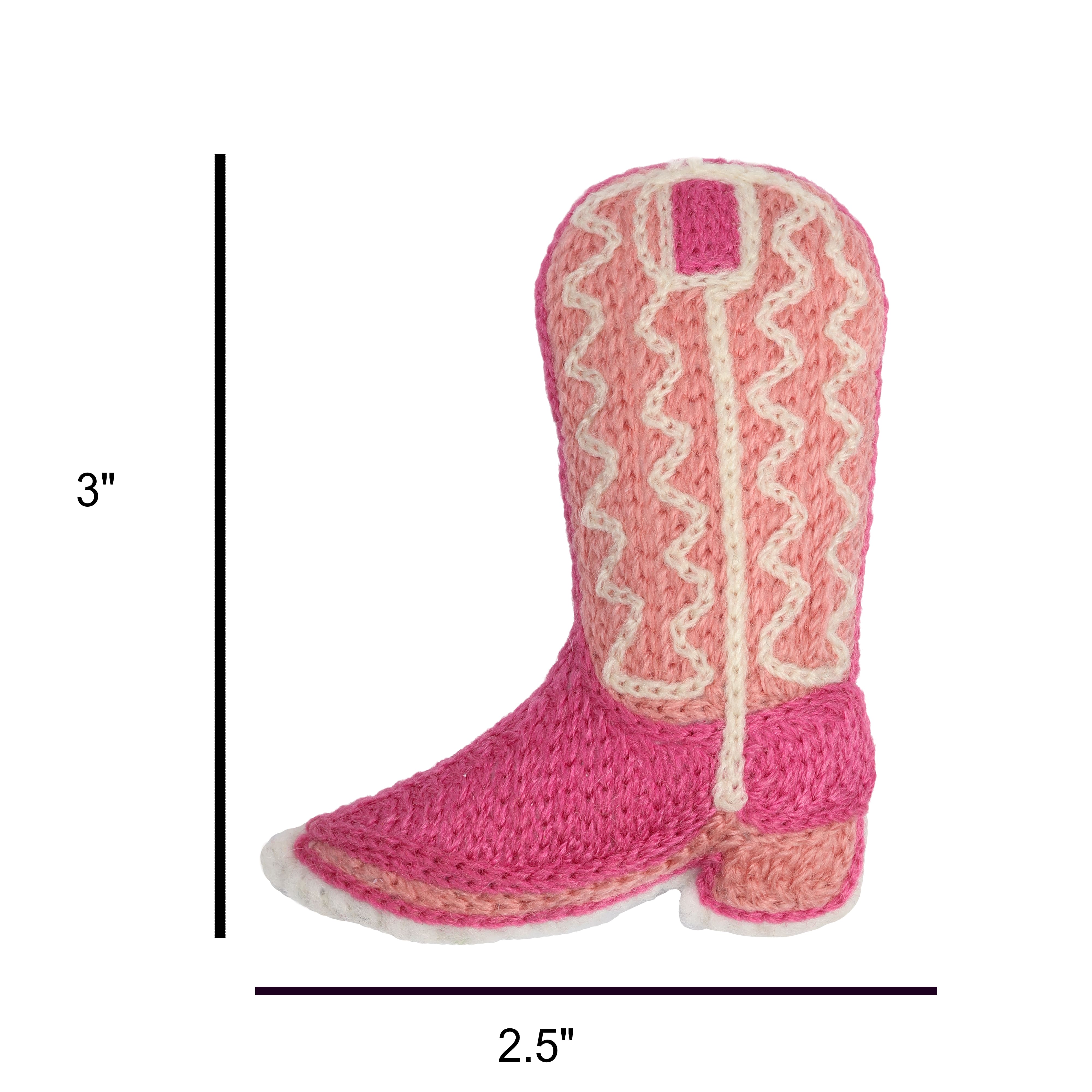 Pink Cowboy Boot Filled Patch Embellishment by Celebrate It™