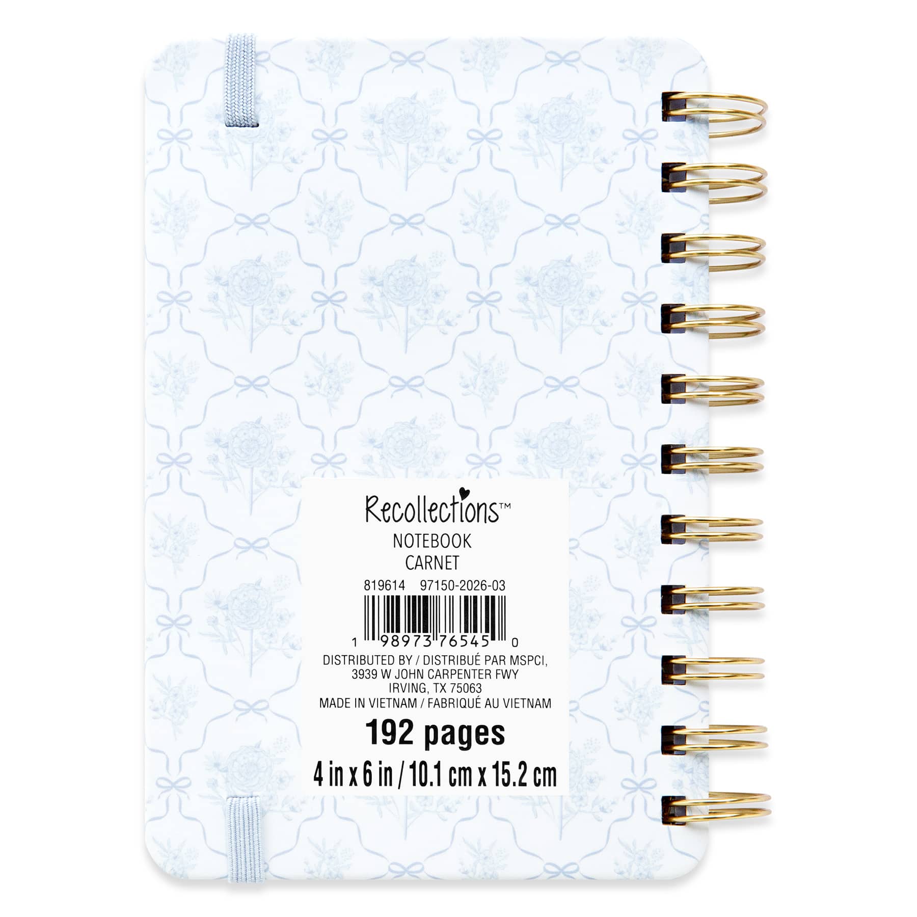 4" x 6" Spiral Lined Hardcover Notebook by Recollections™