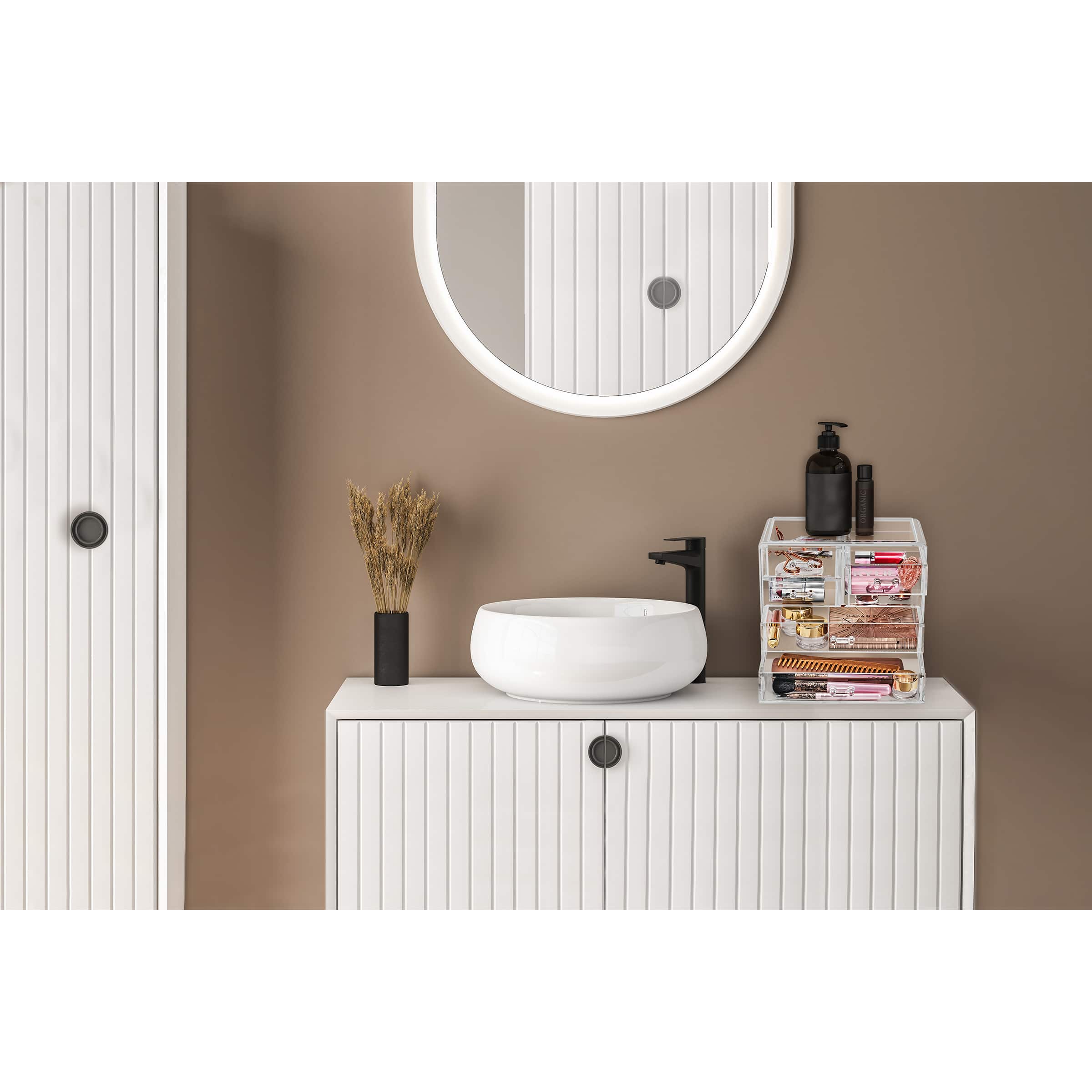 Sorbus Makeup & Jewelry Storage Case with 2 Large & 4 Small Drawers