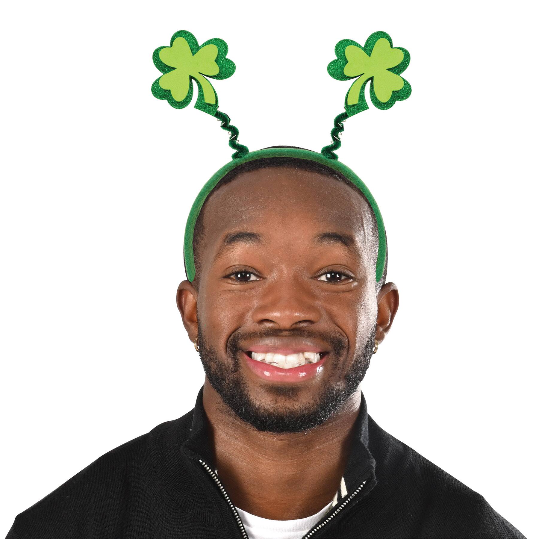 Beistle Adult Green Glittered Shamrock Boppers, 2ct.
