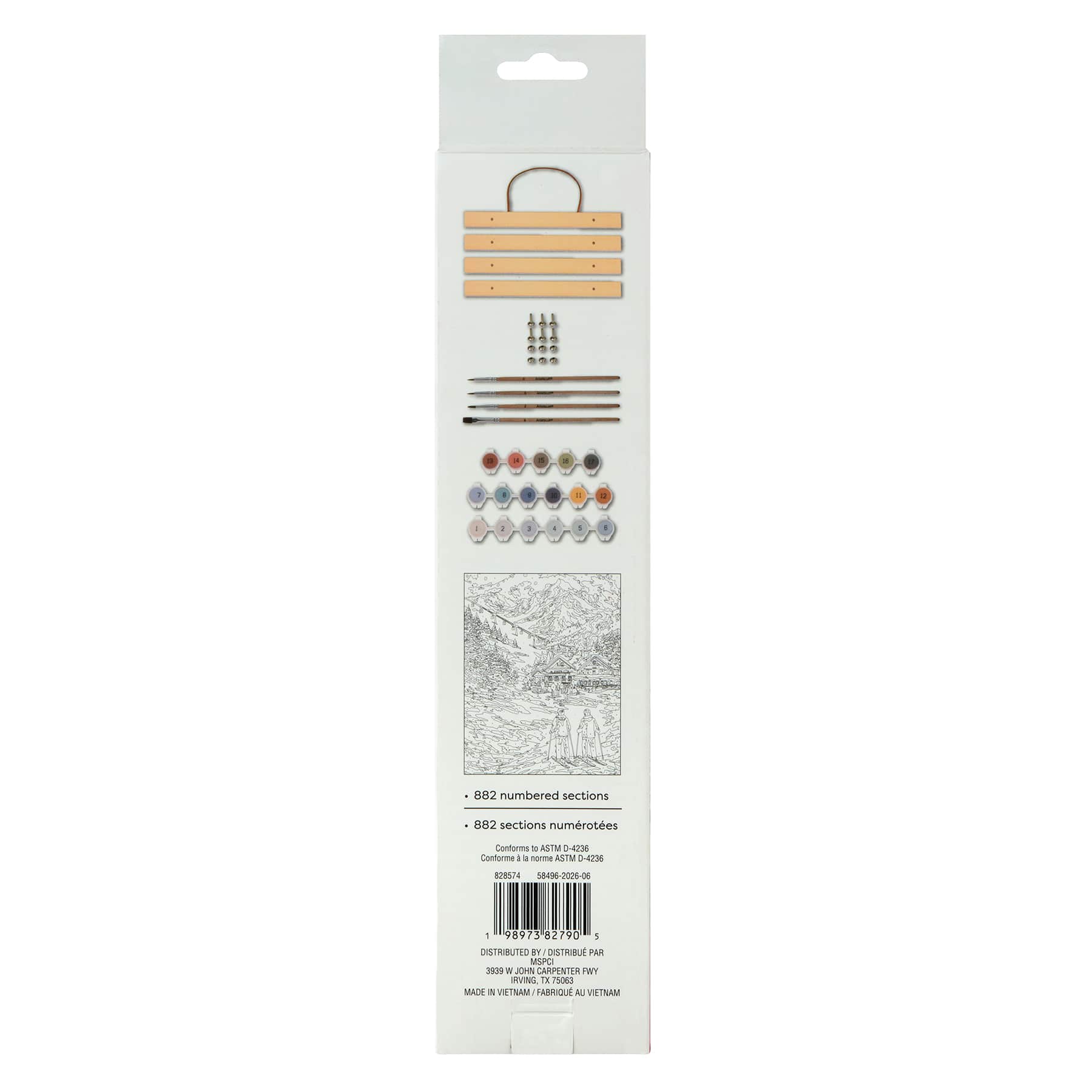 11" x 14" Ski Lodge Paint-by-Number Kit by Artist's Loft®