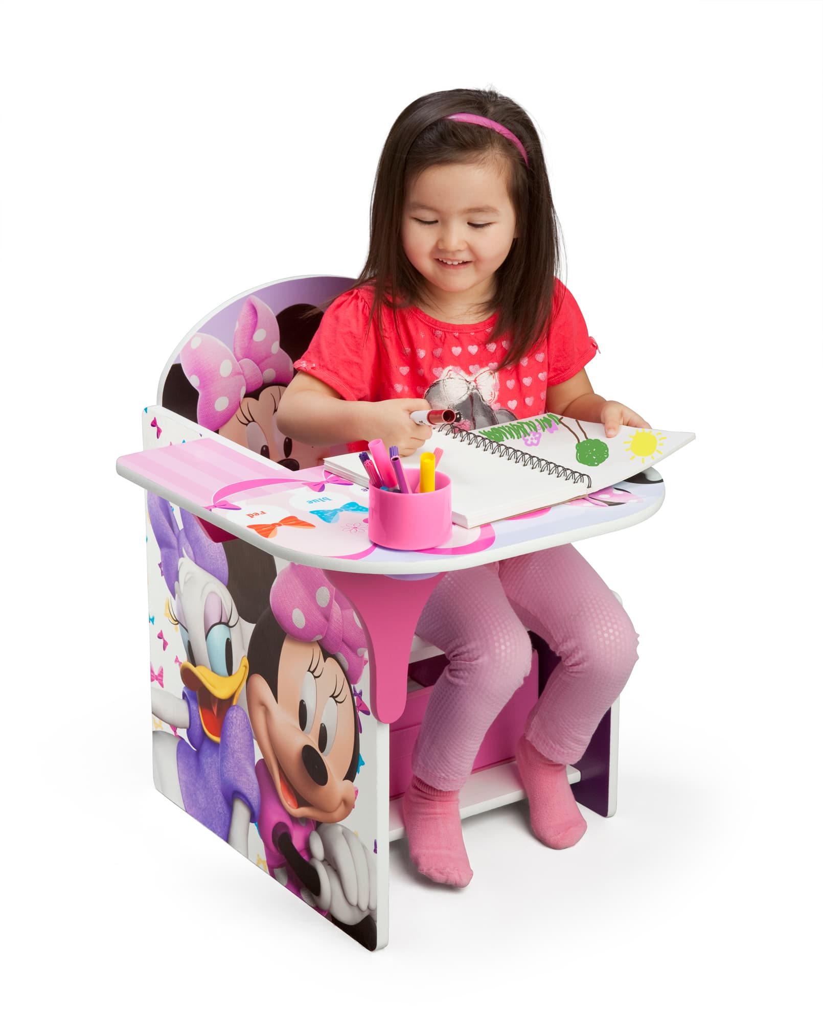 Disney® Minnie Mouse Chair Desk with Storage Bin