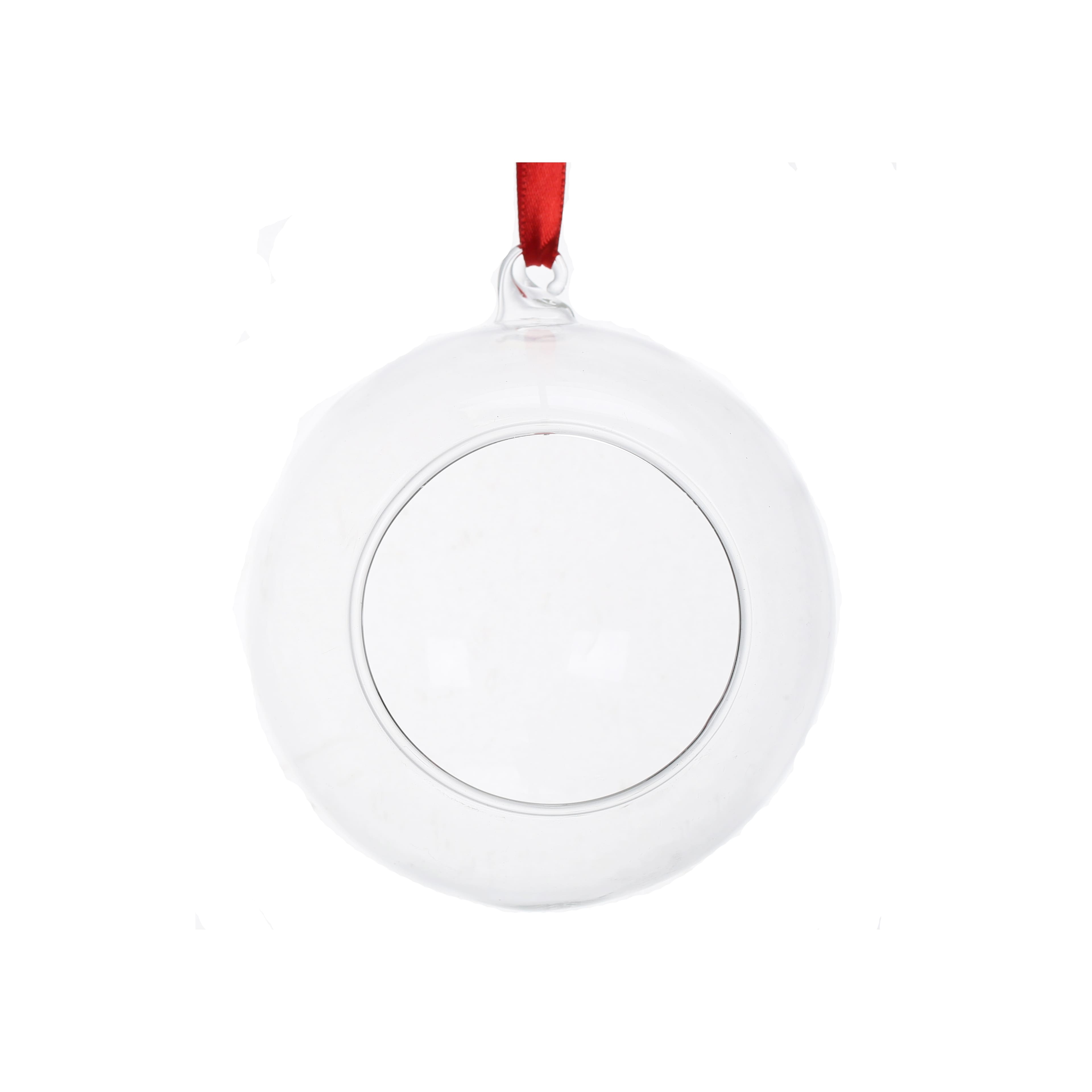4" Clear DIY Glass Open Ball Ornament by Make Market®