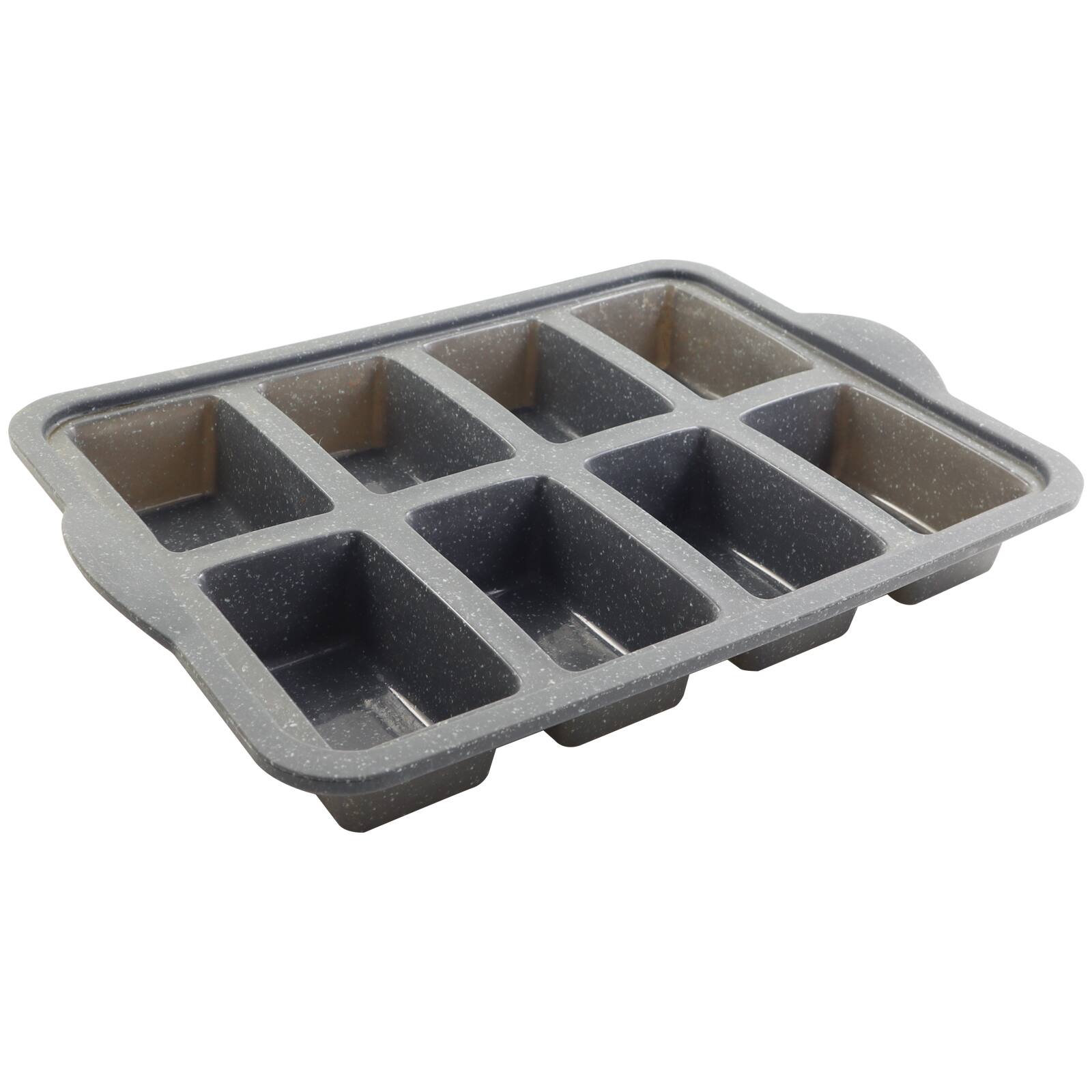 8-Cavity Metal-Reinforced Silicone Mini Loaf Pan by Makery®