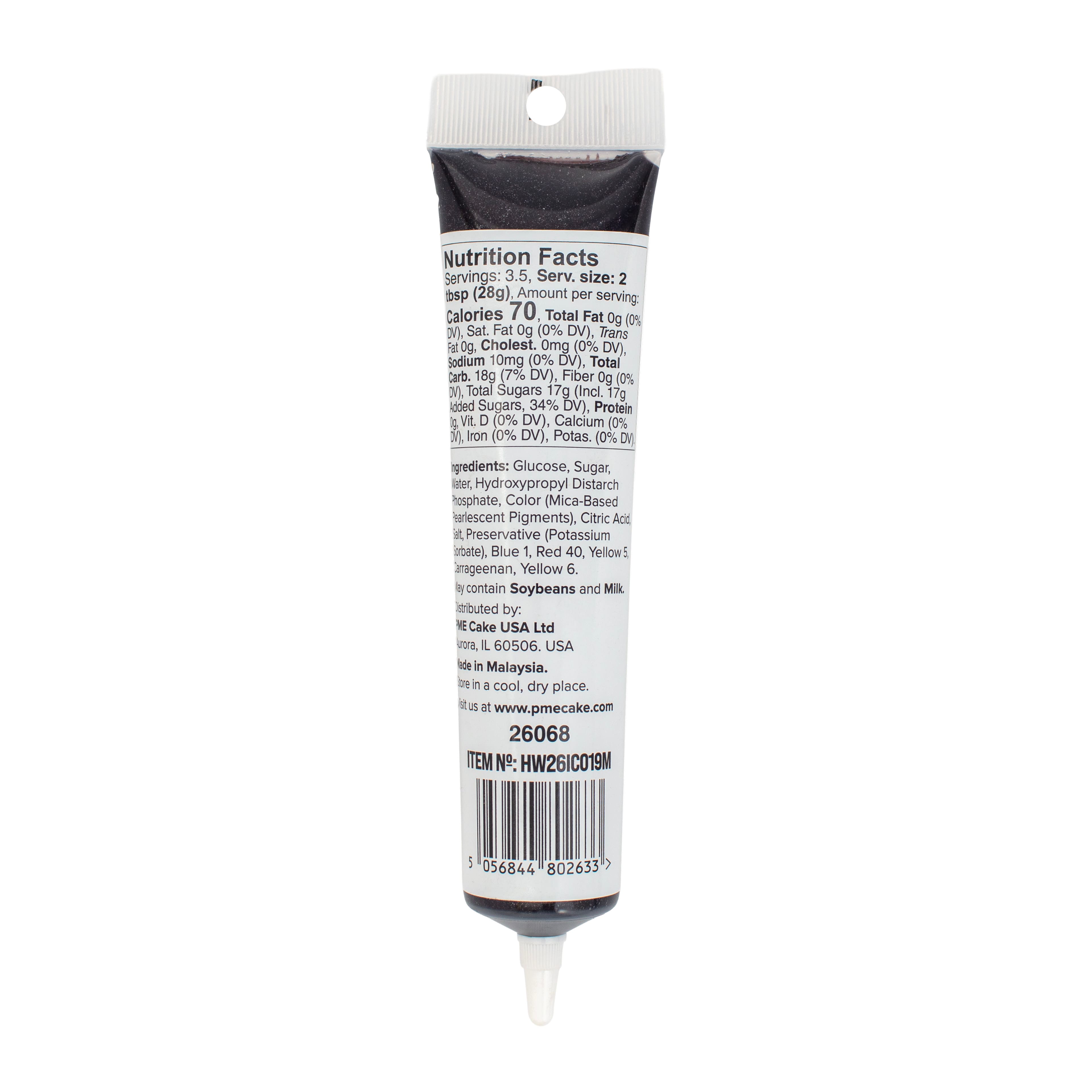 PME Cake Sweet Street® Black Glitter Gel