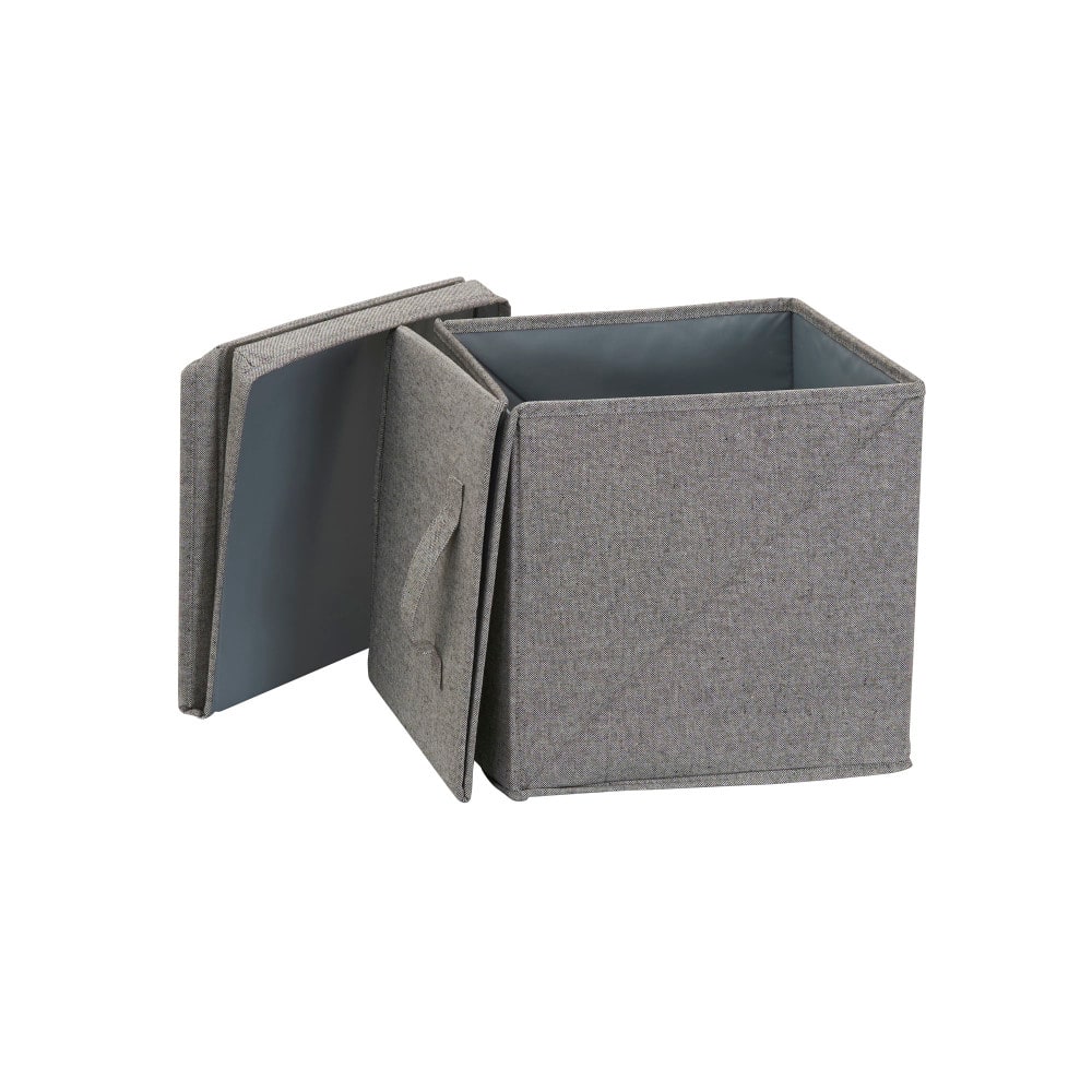 Household Essentials Fabric Storage Bin with Lid (Jumbo)