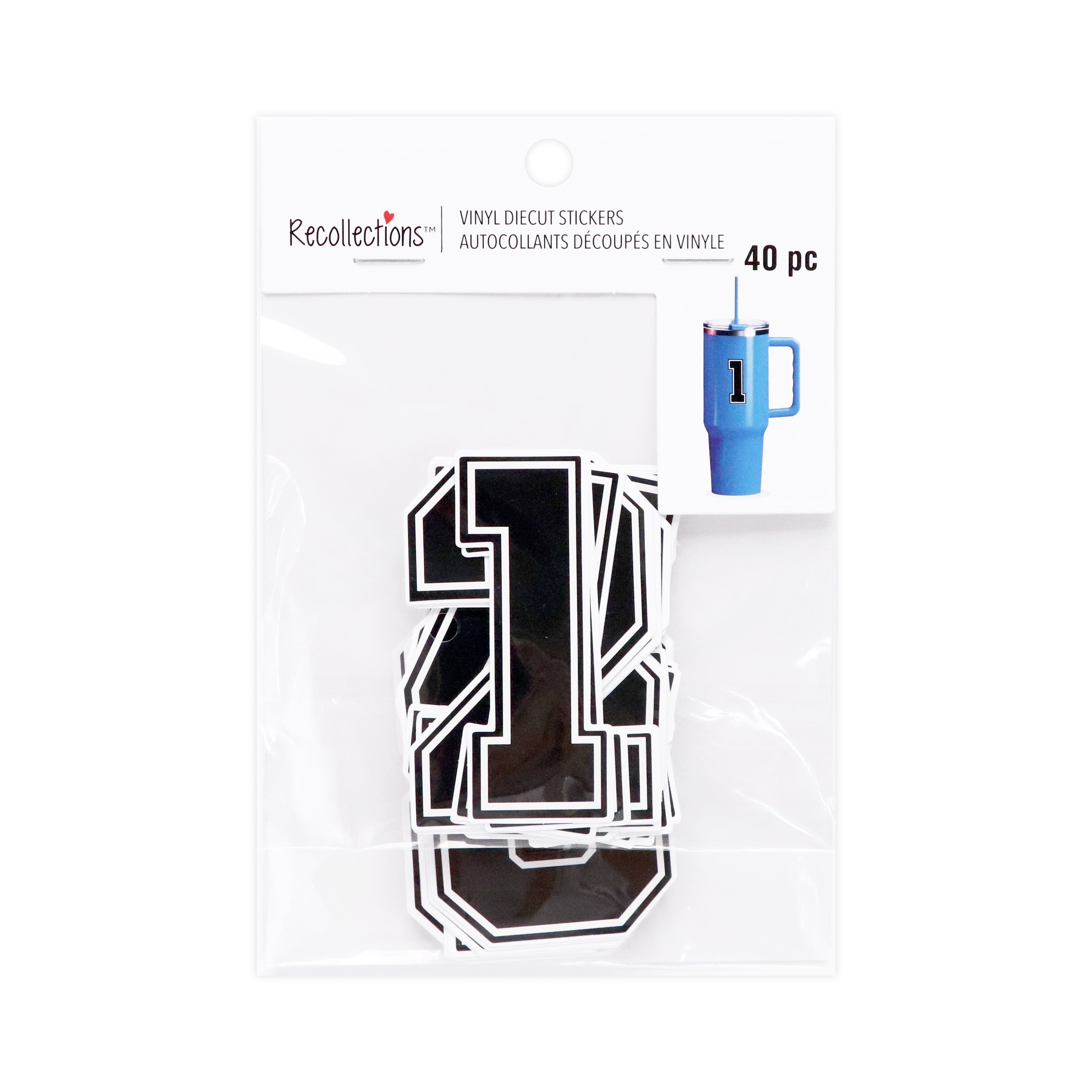 Black Numbers Vinyl Stickers by Recollections™