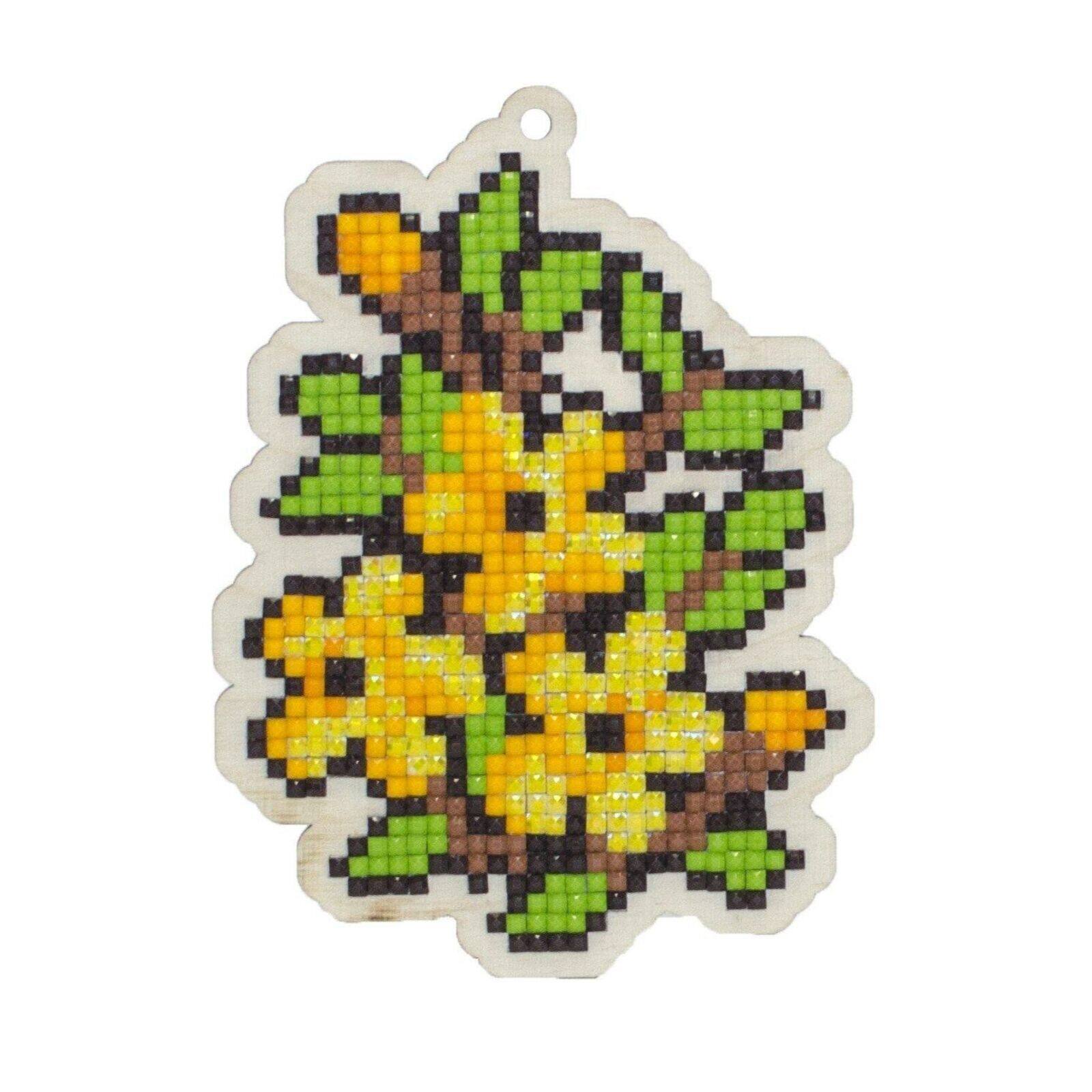 Wizardi Diamond Painting Kit Yellow Pansies