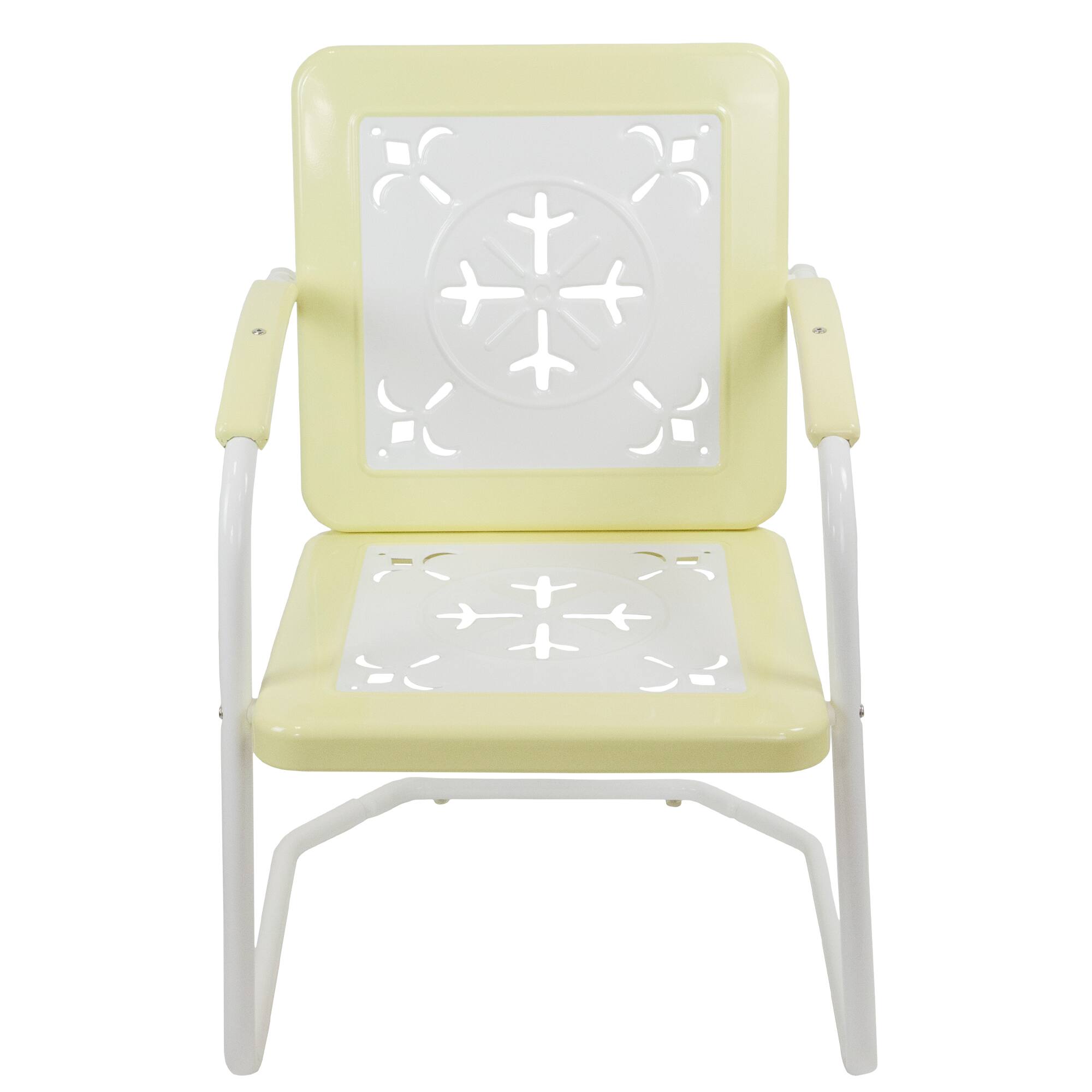 35" Square Outdoor Retro Tulip Armchair