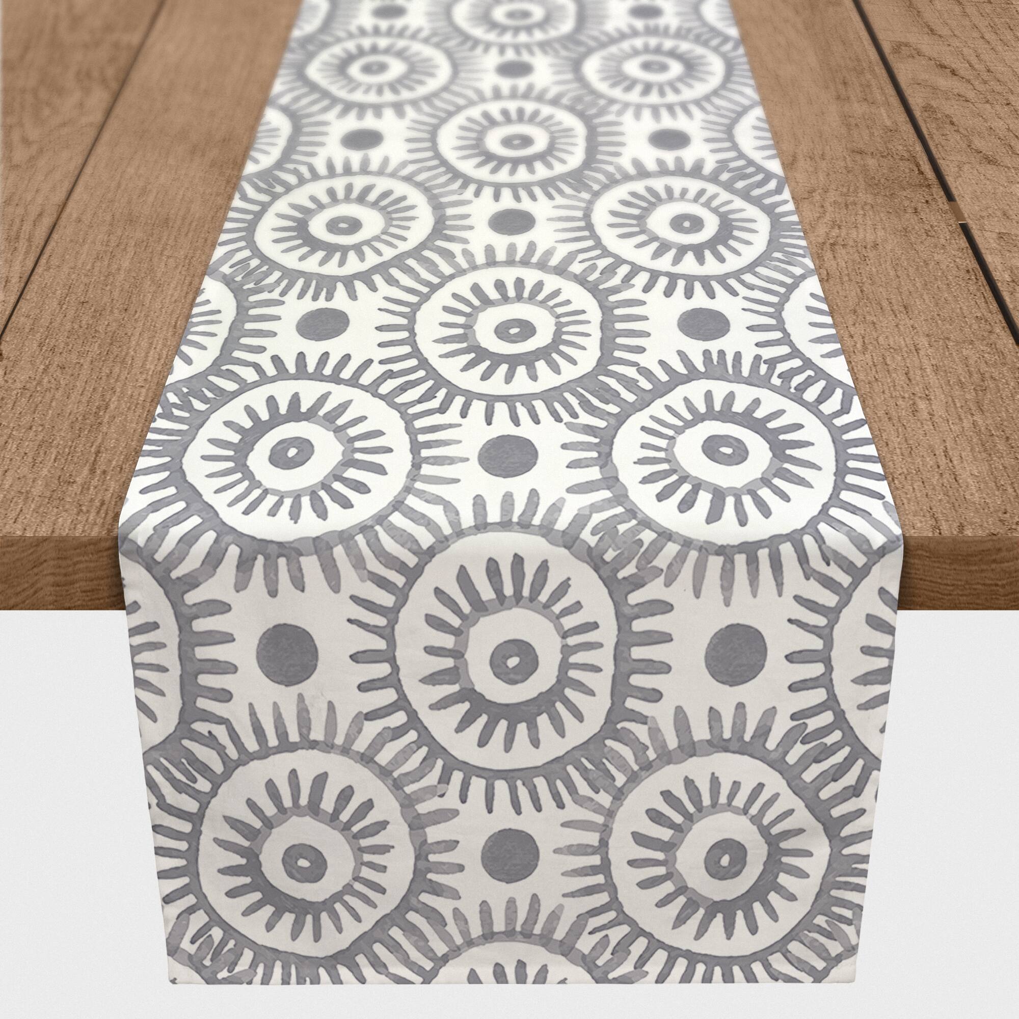 Boho Circles Indoor/Outdoor Table Runner