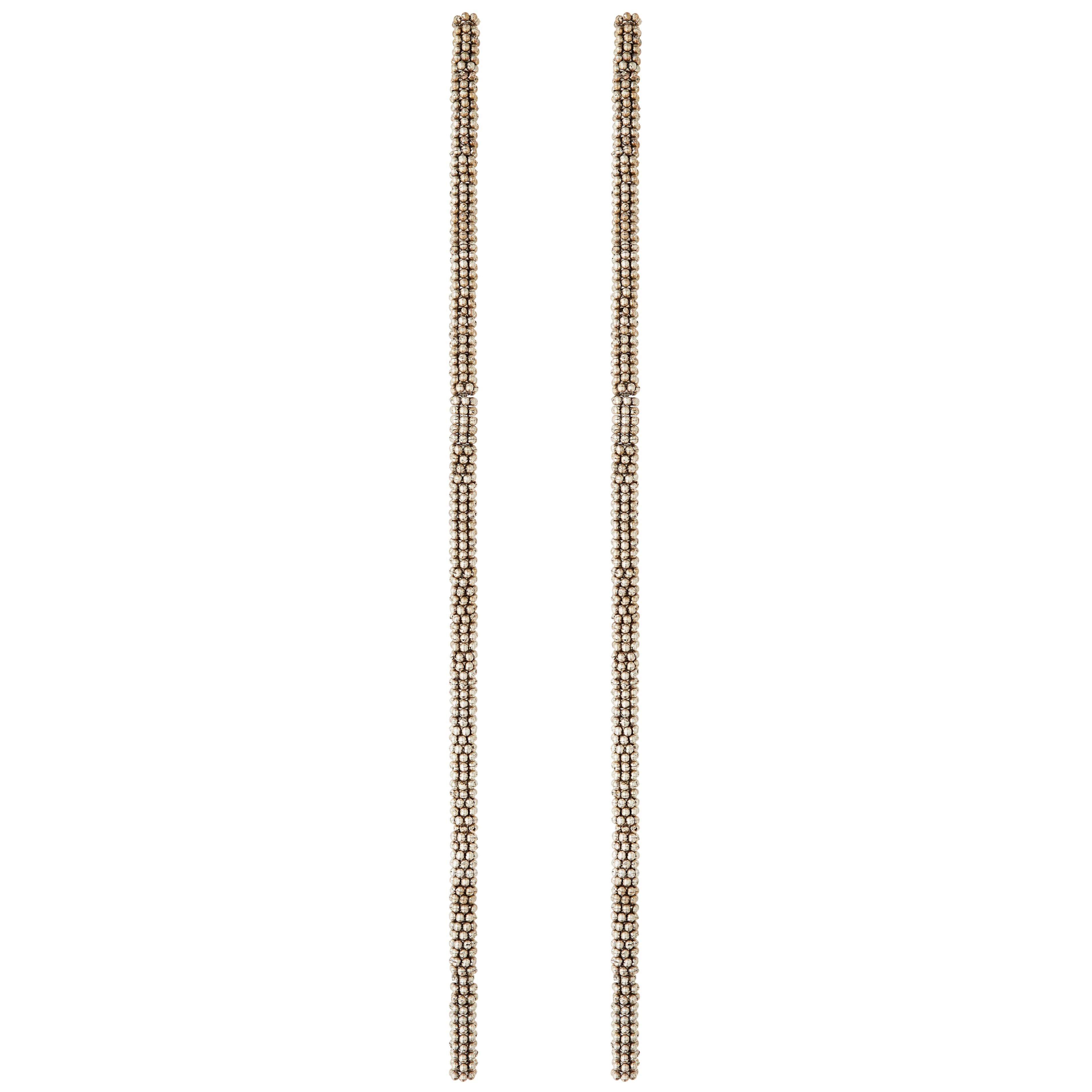 Silver Small Dot Rondel Metal Beads, 4mm by Bead Landing™
