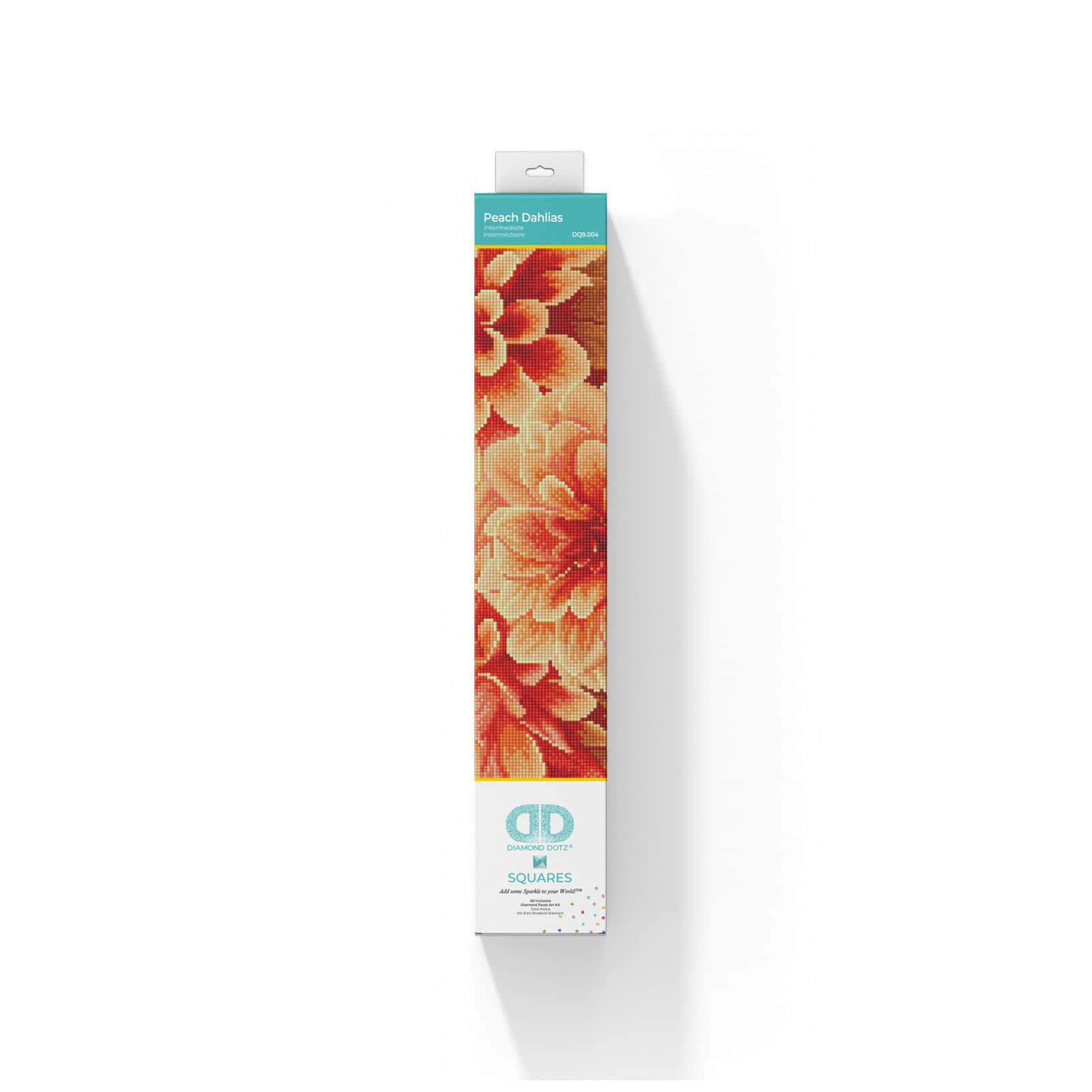 Diamond Dotz® Peach Dahlias Diamond Painting Artwork Kit