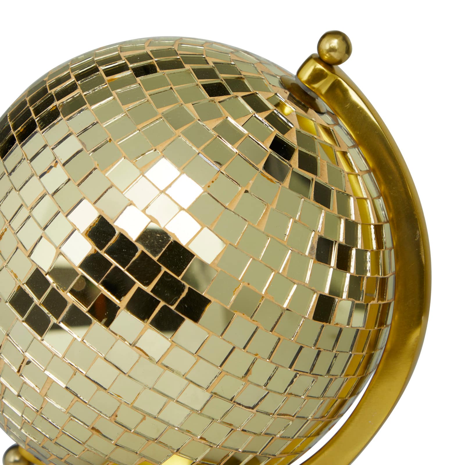 Gold Stainless Steel Glam Globe, 9" x 8" x 12"