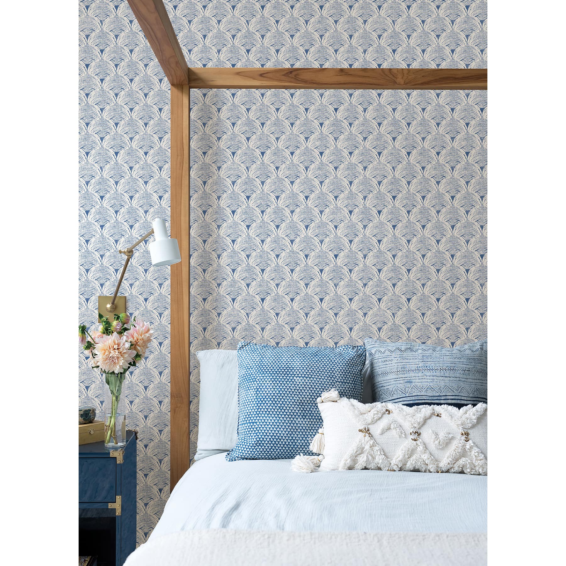 NuWallpaper Blue Manila Peel & Stick Wallpaper