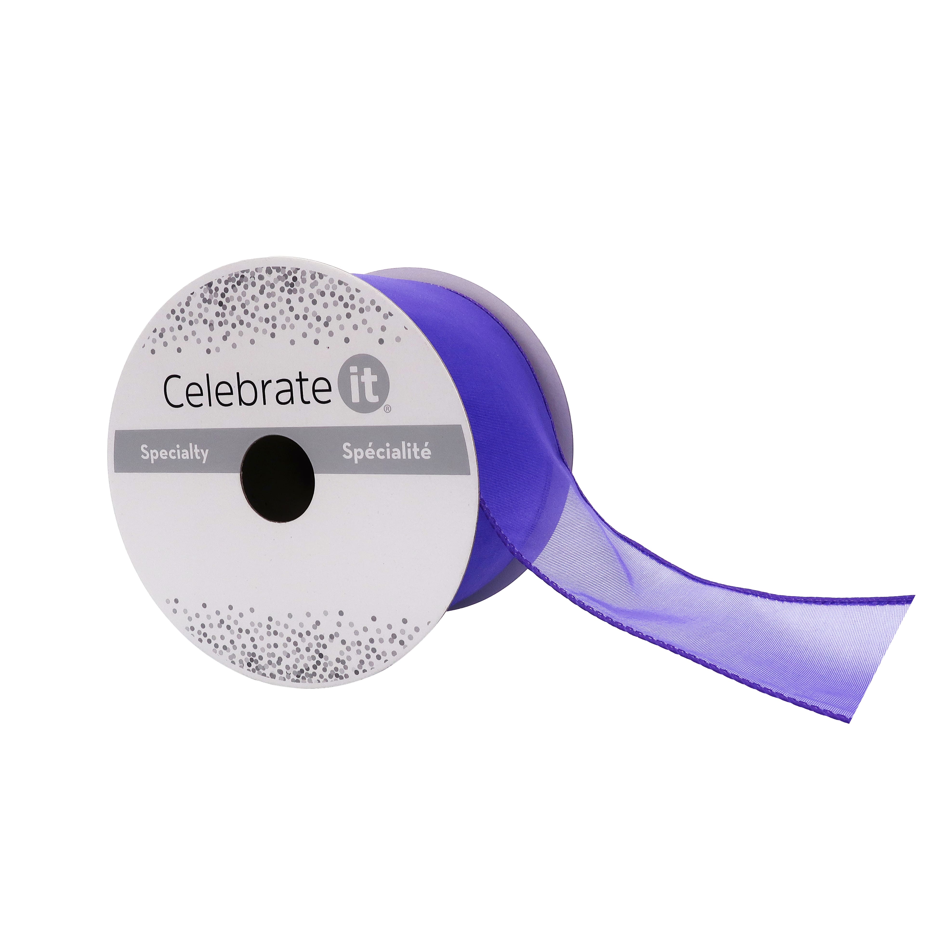 12 Pack: 2.5" x 10yd. Sheer Wired Ribbon by Celebrate It® Specialty