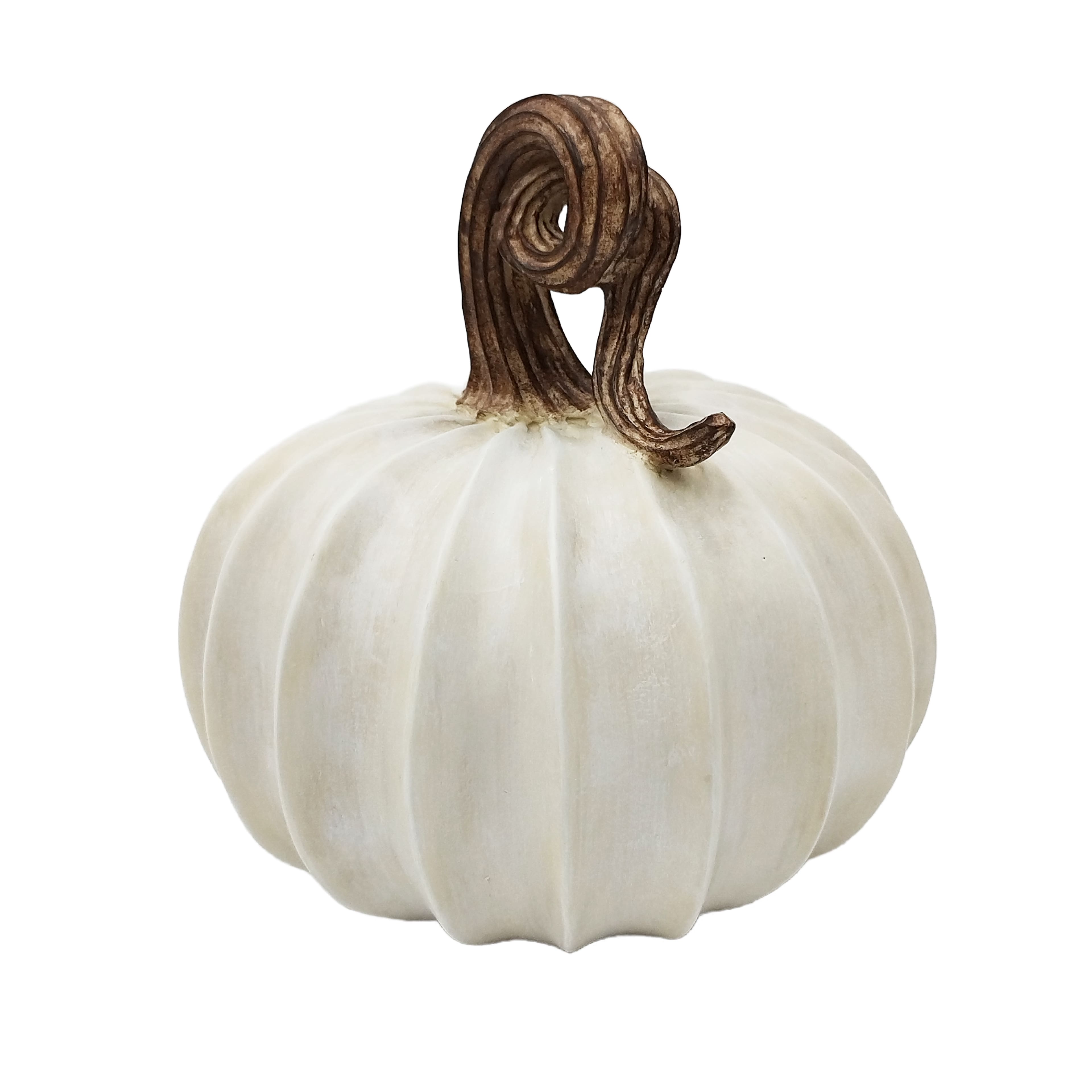 8" White Pumpkin Tabletop Décor by Ashland®