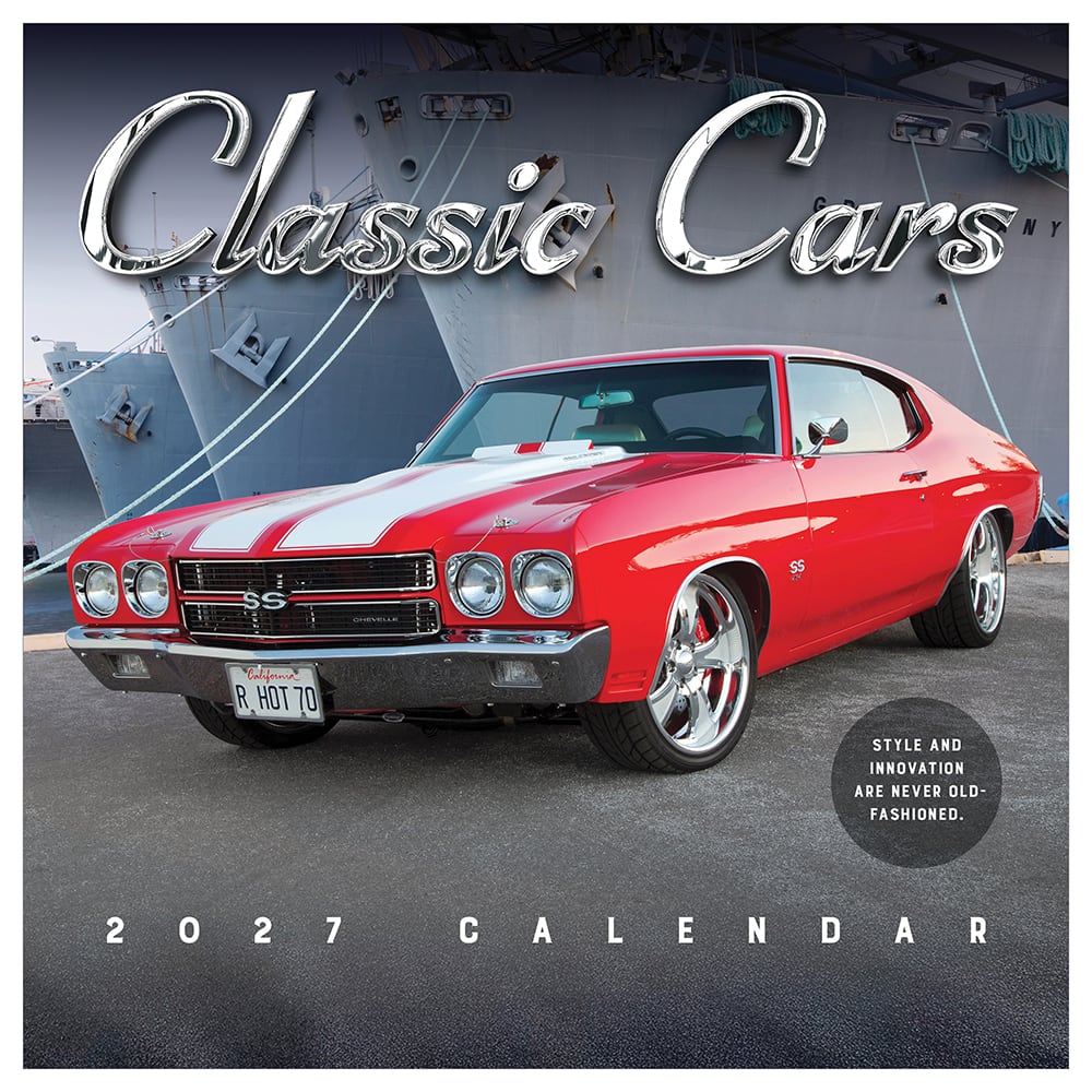 2027 Classic Cars Wall Calendar