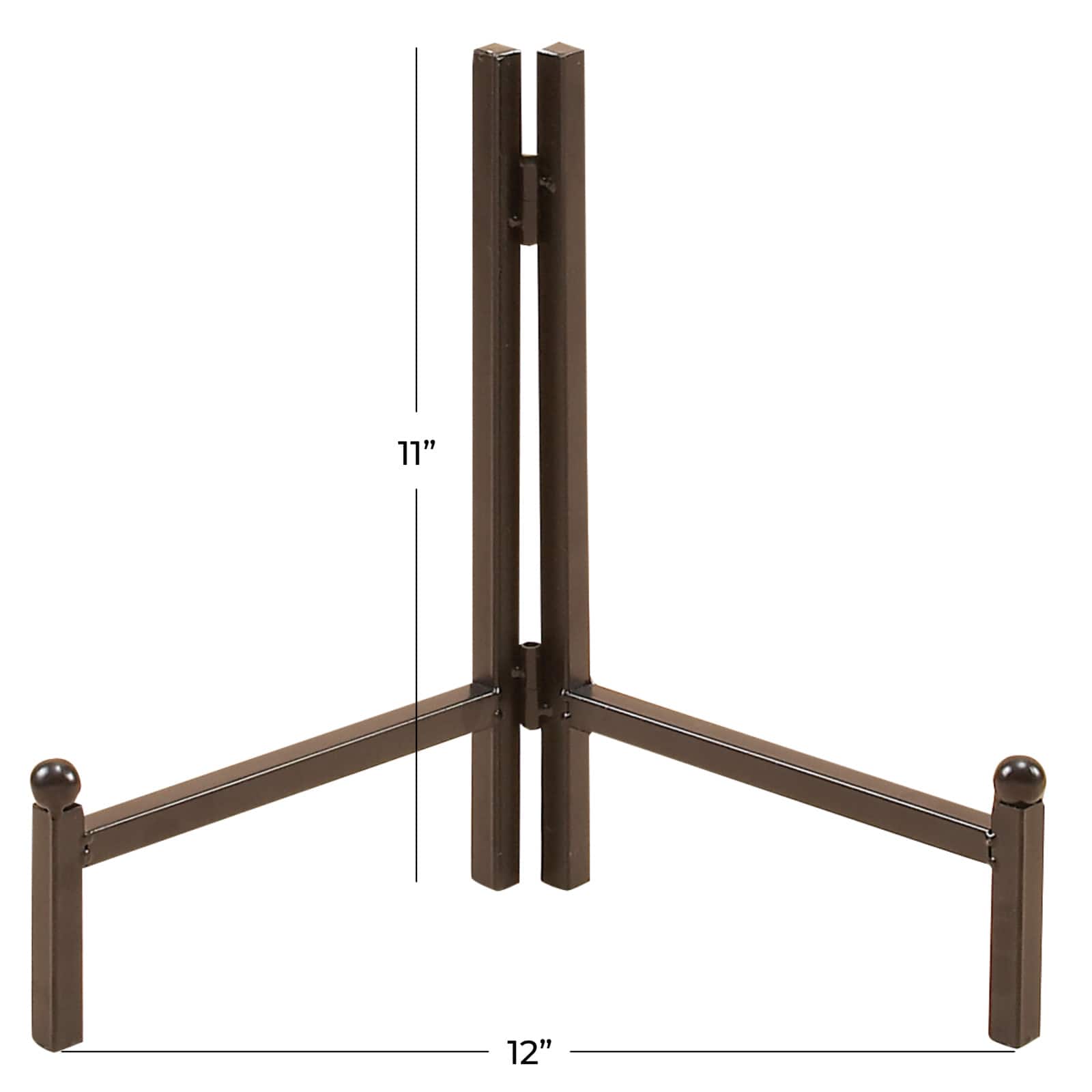 Black Iron Modern Easel, 11" x 12" x 1"