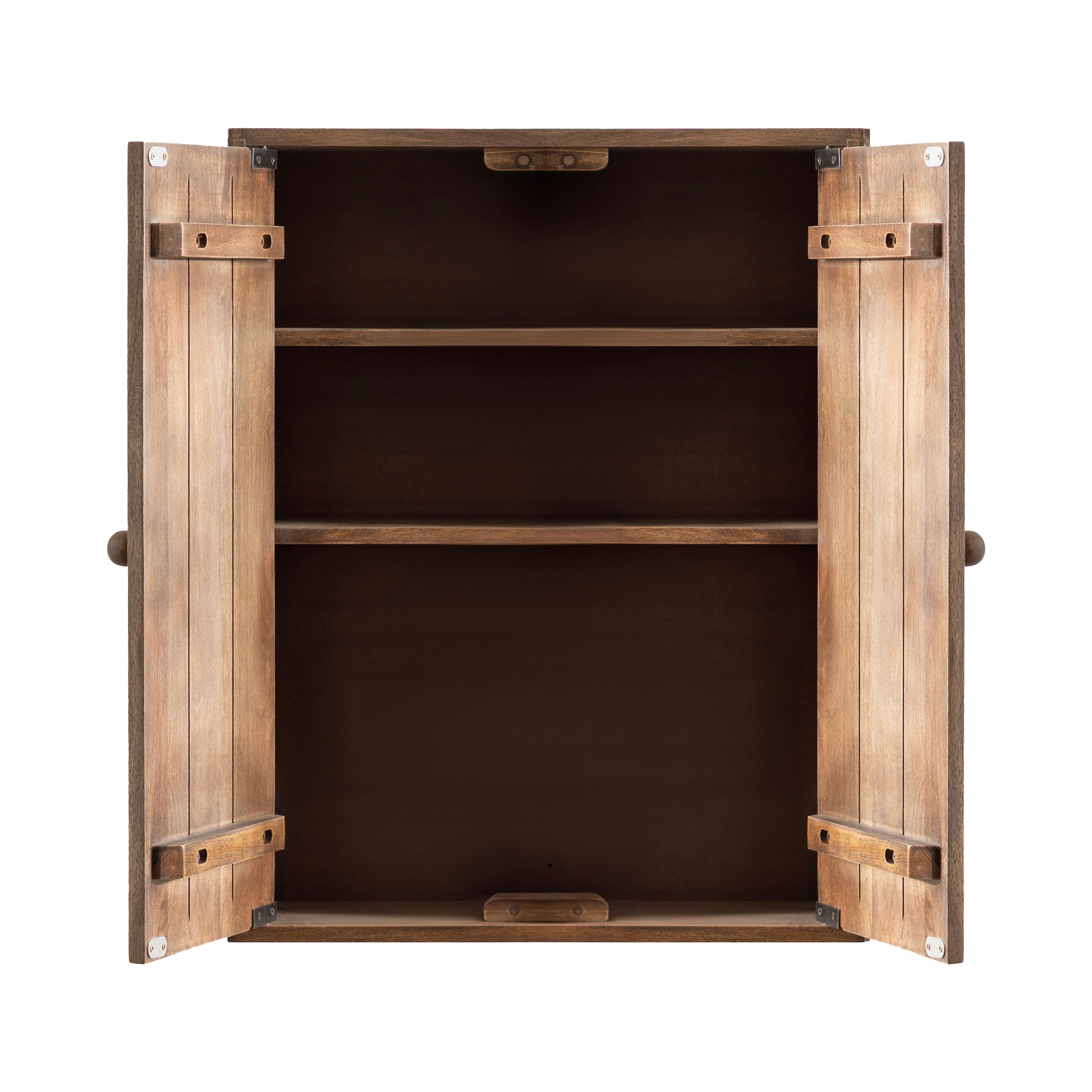 Kate and Laurel Galliene Wood Wall Cabinet with Two Shelves