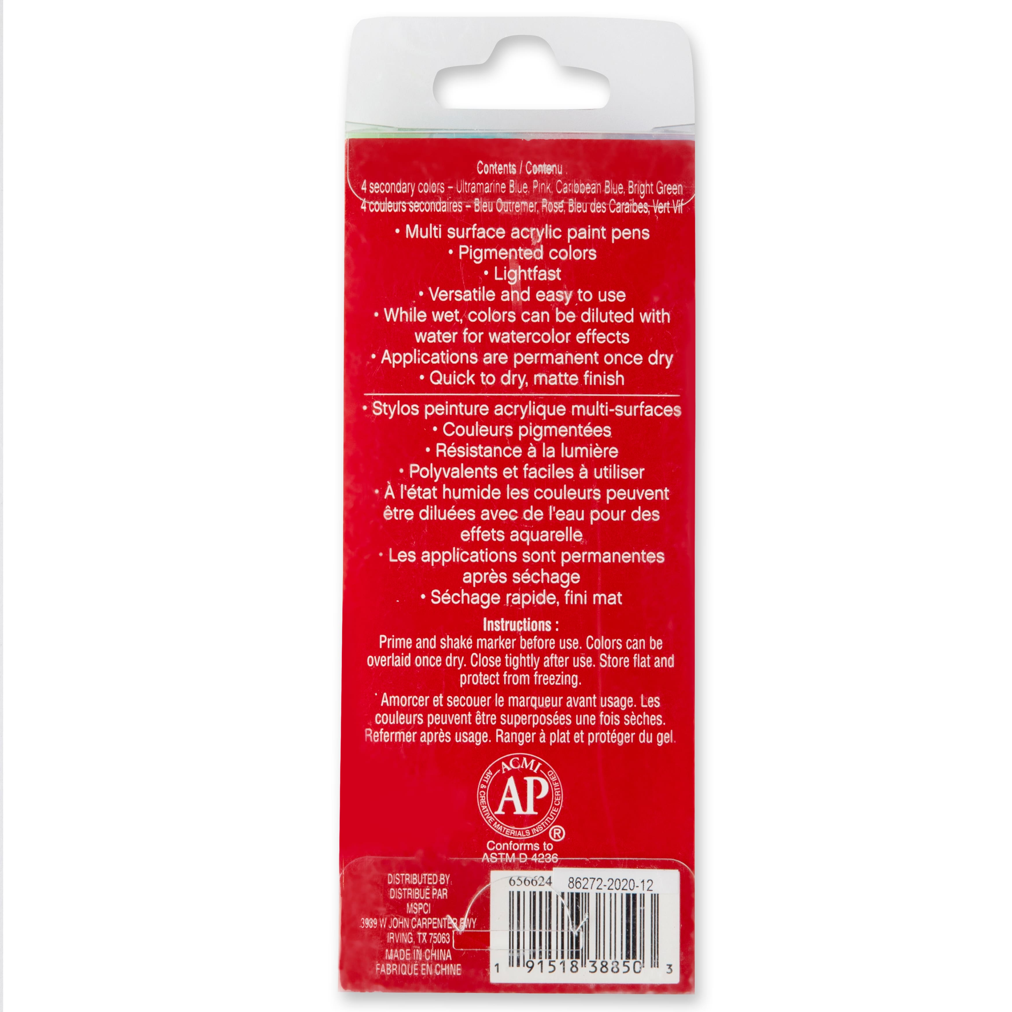 4mm Permanent Paint Pens Secondary Set by Craft Smart®