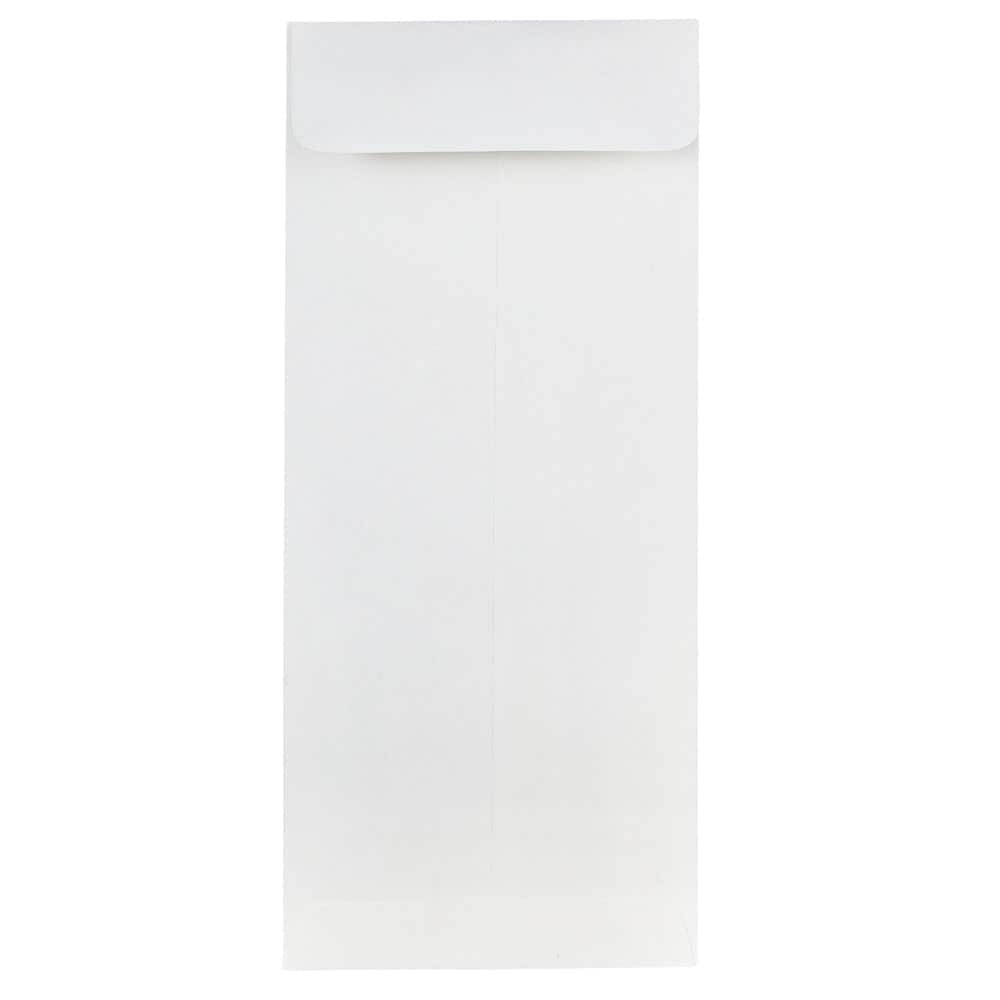 JAM Paper 4.12" x 9.5" Bright White Wove Business Strathmore Envelopes