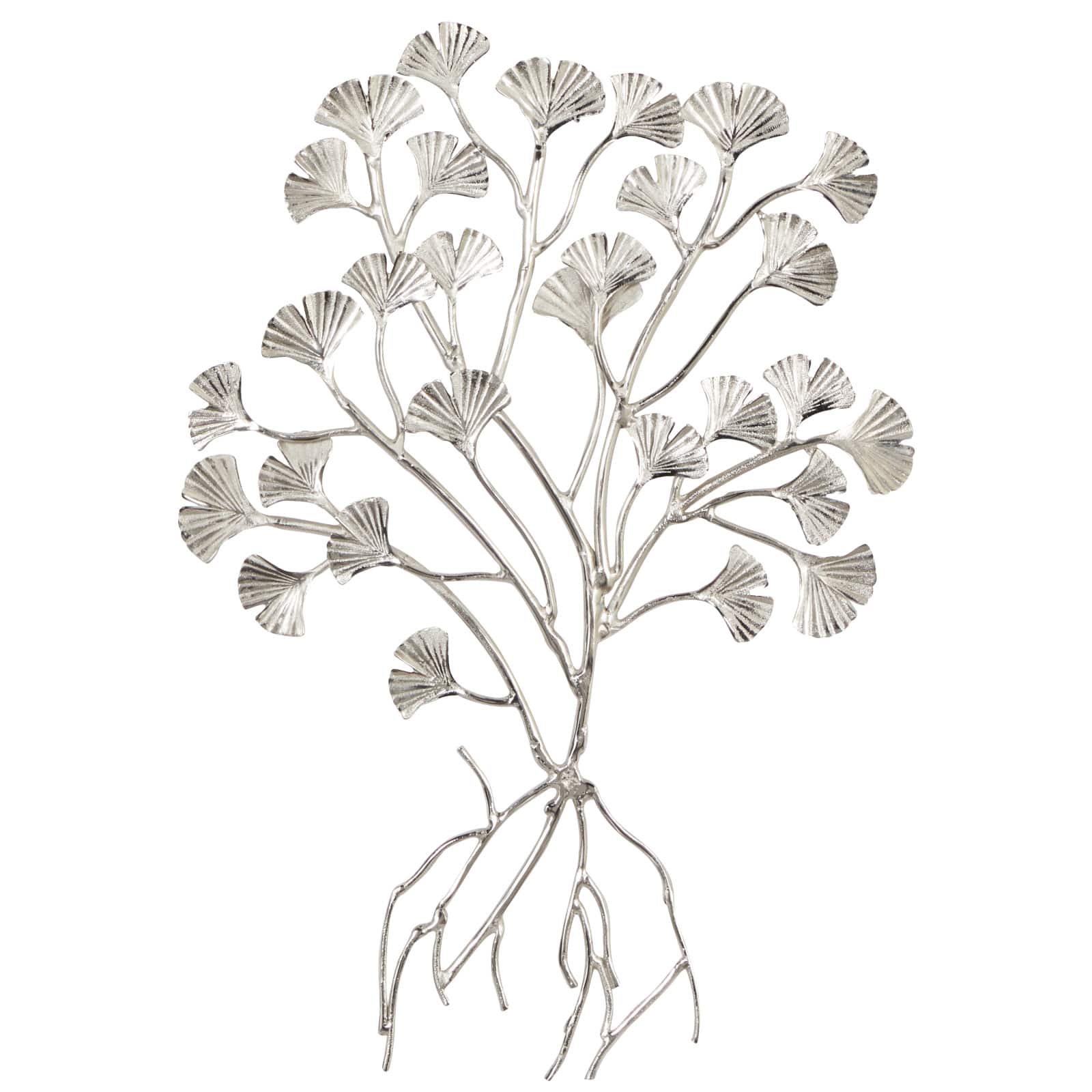 39" Silver Floral Glam Wall Décor