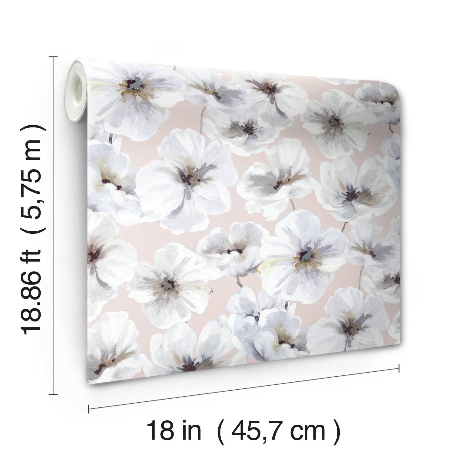 RoomMates Tamara Day Hawthorn Blossom Peel & Stick Wallpaper