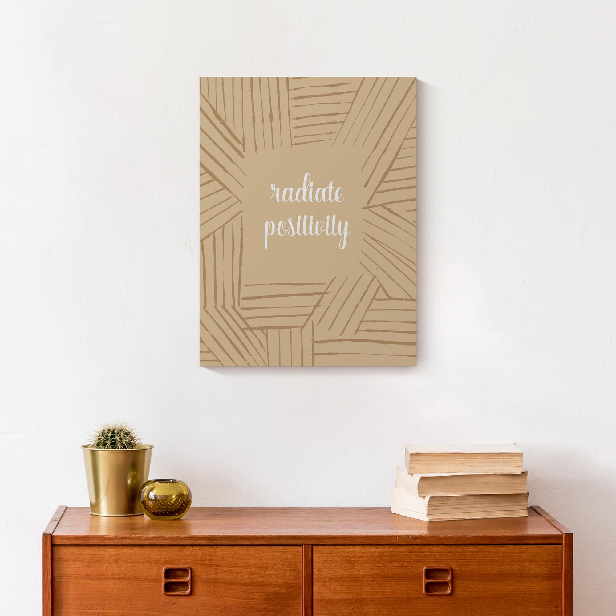 Radiate Positivity 12" x 16" Canvas Wall Art