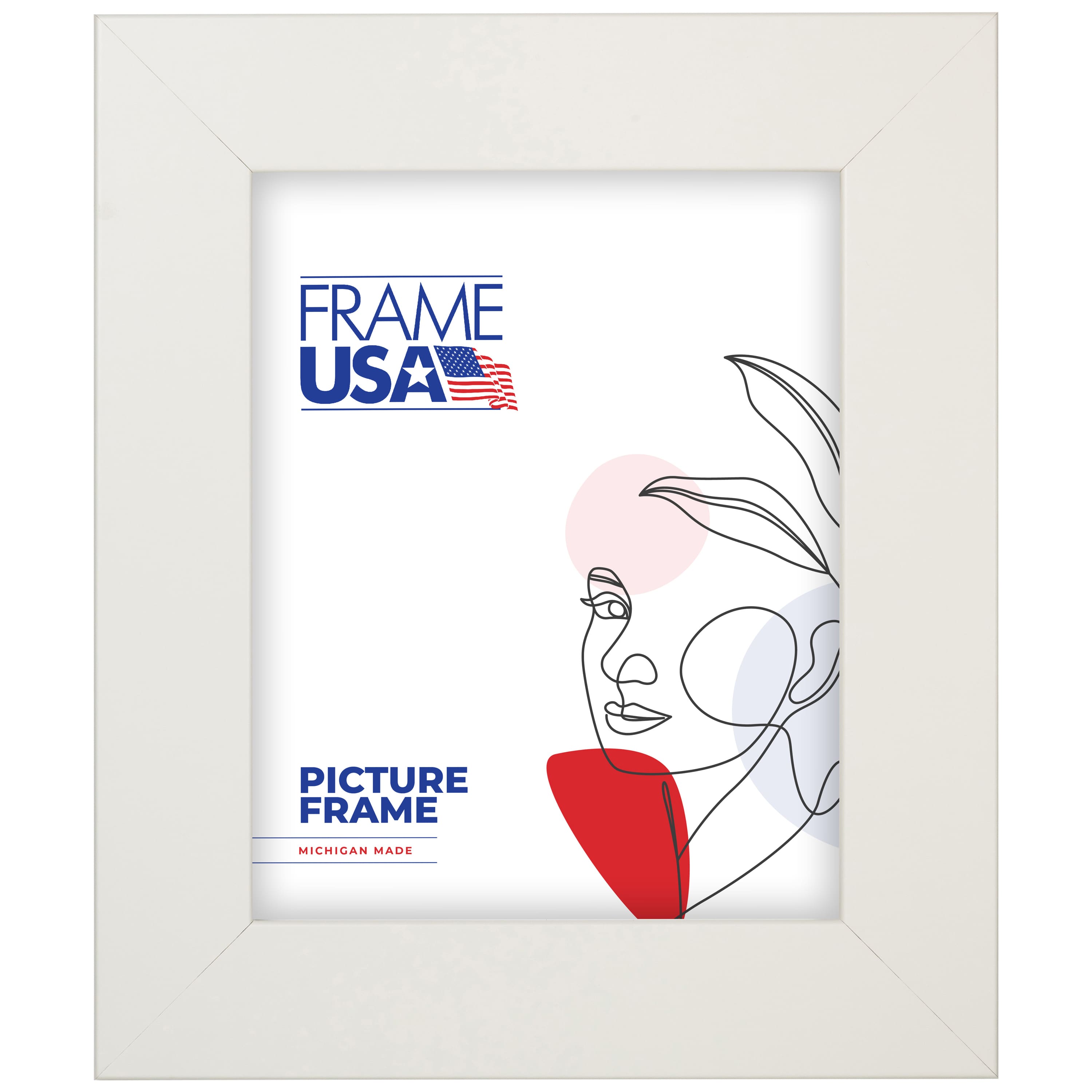 Frame USA Corporate Wide White Single Image Picture Frame