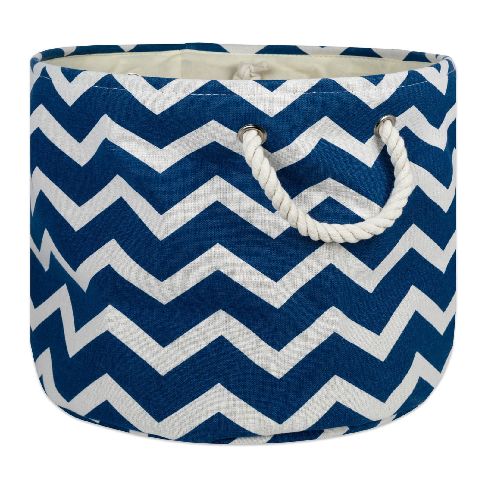 DII® 15" Round Chevron Fabric Bin