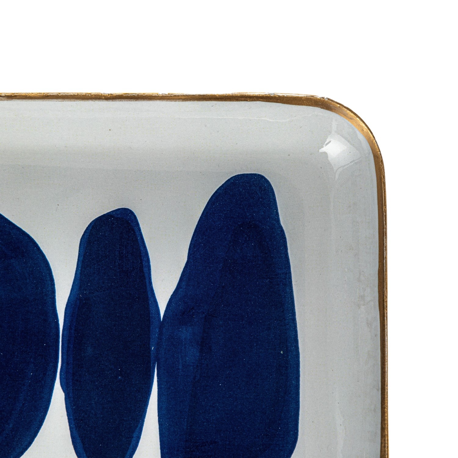 Hello Honey® Floral & Abstract Print Enameled Metal Tray, 2ct.