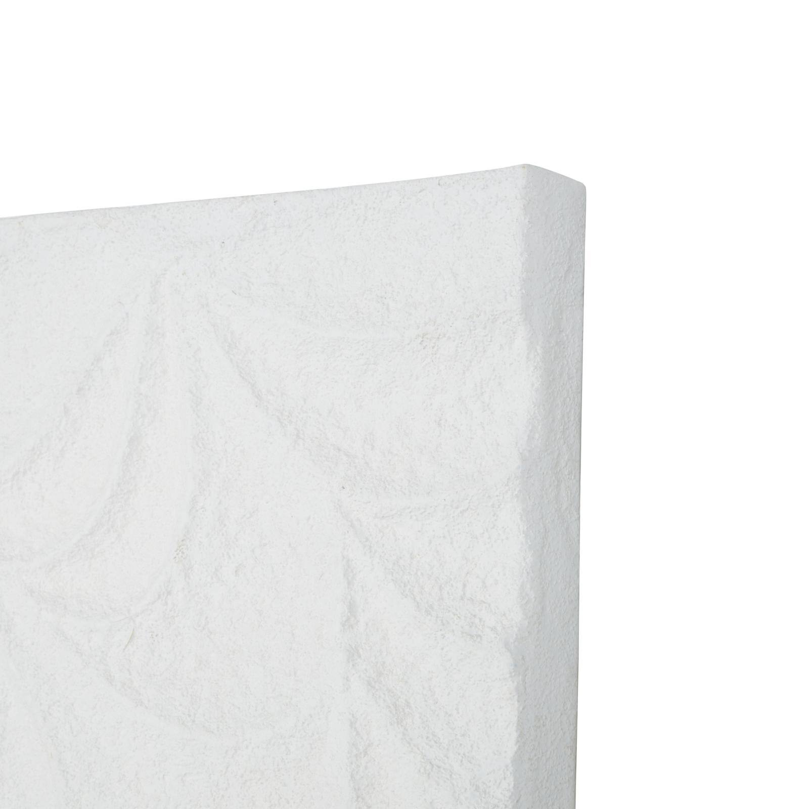 10" x 18" White Metal Leaf Embossed Wall Décor Set