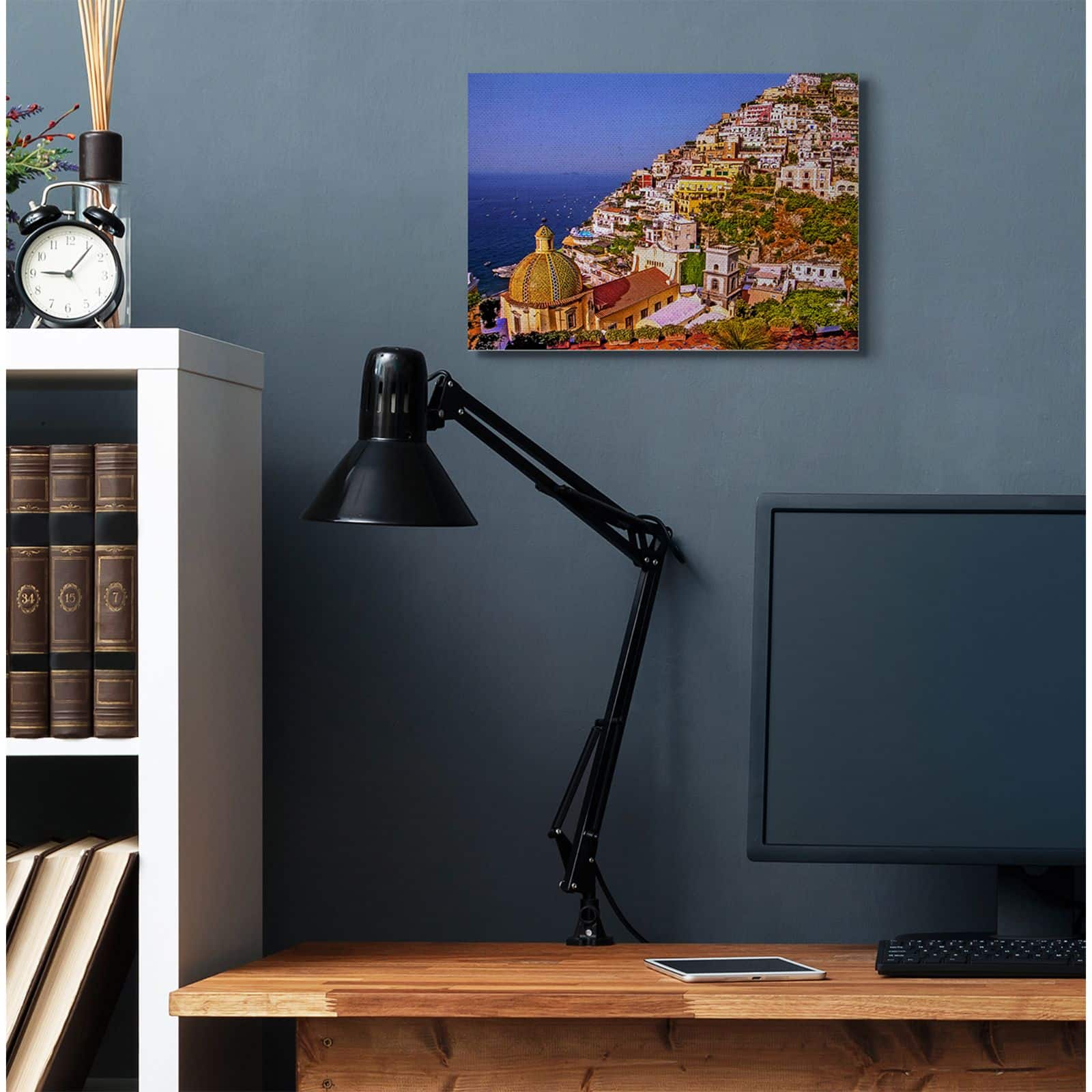 Stupell Industries Coast Town Ocean Landscape Photograph Canvas Wall Art