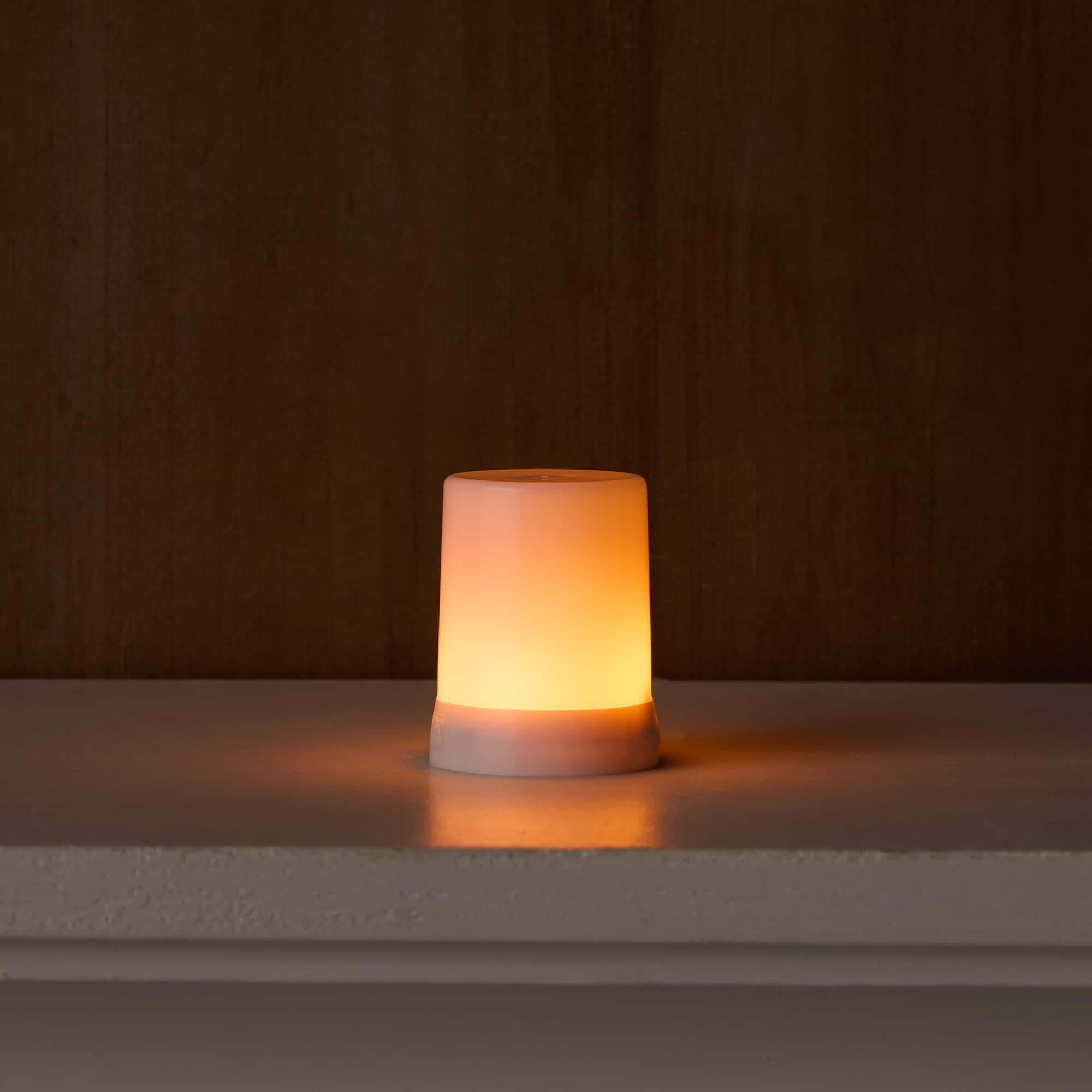 Orange Hue LED FIA Flame Designer Candle