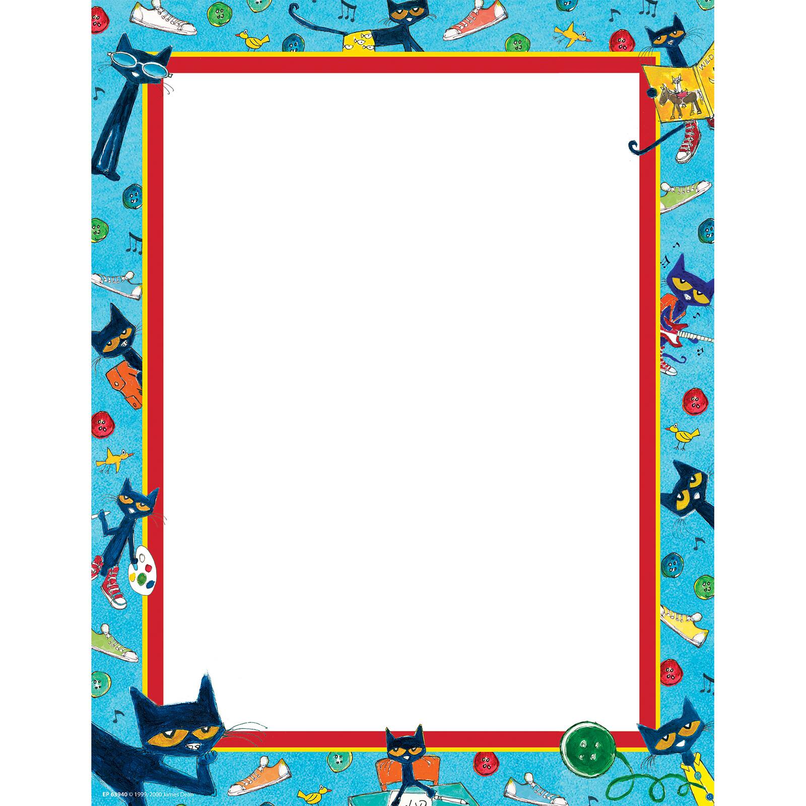 Edupress Pete the Cat® Computer Paper, 6 Packs of 50