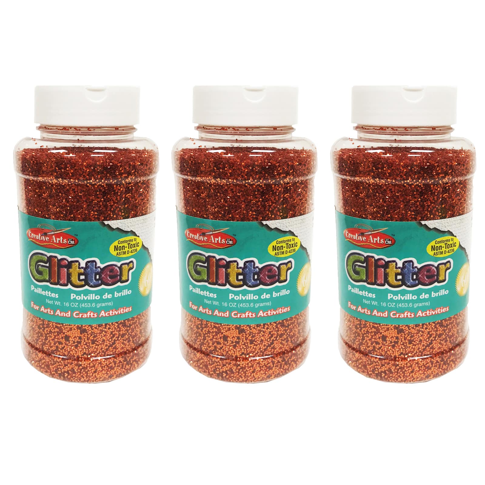 Charles Leonard Creative Arts™ 16oz. Glitter, 3ct.