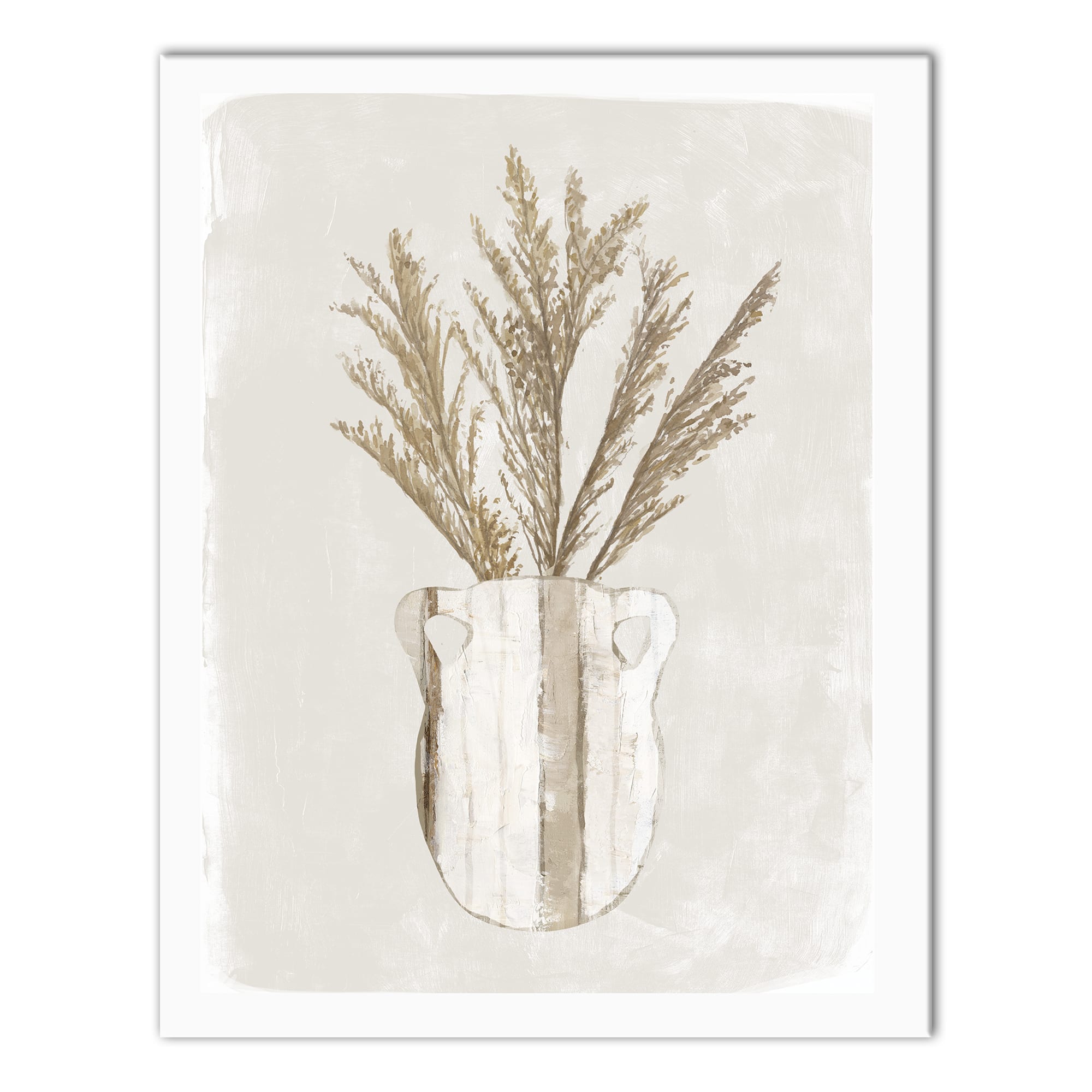 Pampas Jug Striped 11" x 14" Canvas Wall Art