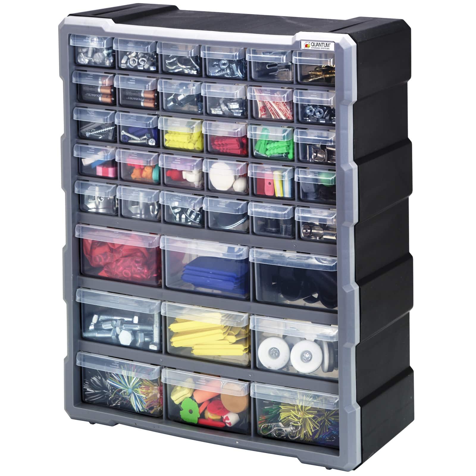 Quantum Storage Systems® Black & Gray 39-Drawer Cabinet
