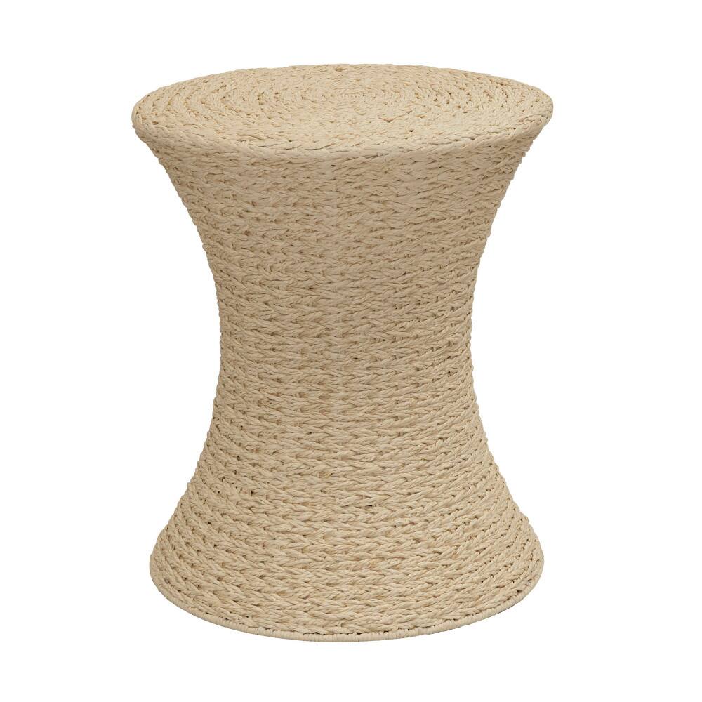 Household Essentials 21" Woven Paper Rope Hourglass End Table