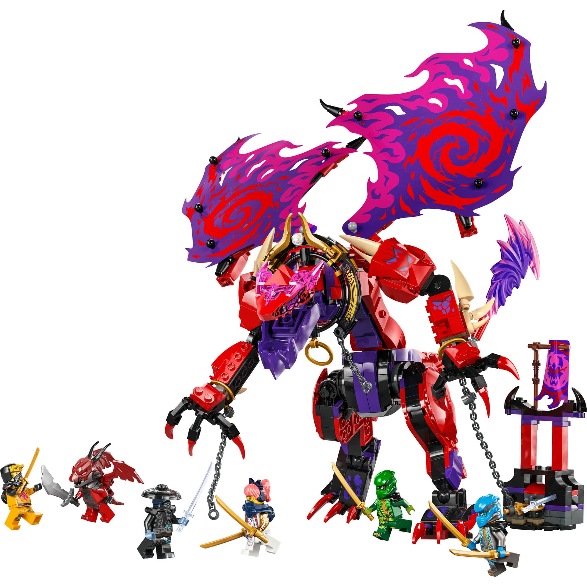 LEGO® NINJAGO® Thunderfang Dragon of Chaos Ninja Toy Set 71832