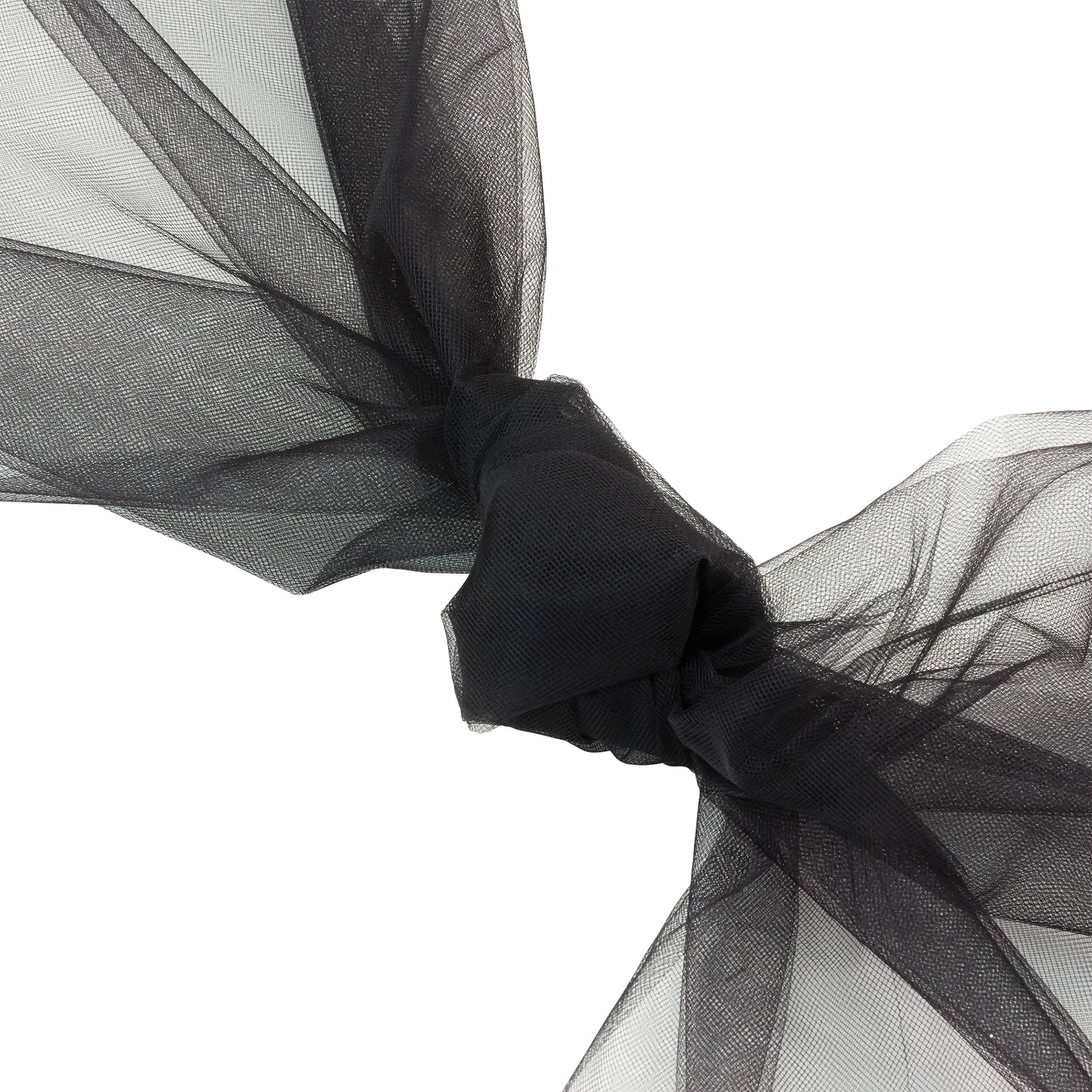 25 yd. Full Bolt: Wyla Black Matte Tulle Fabric