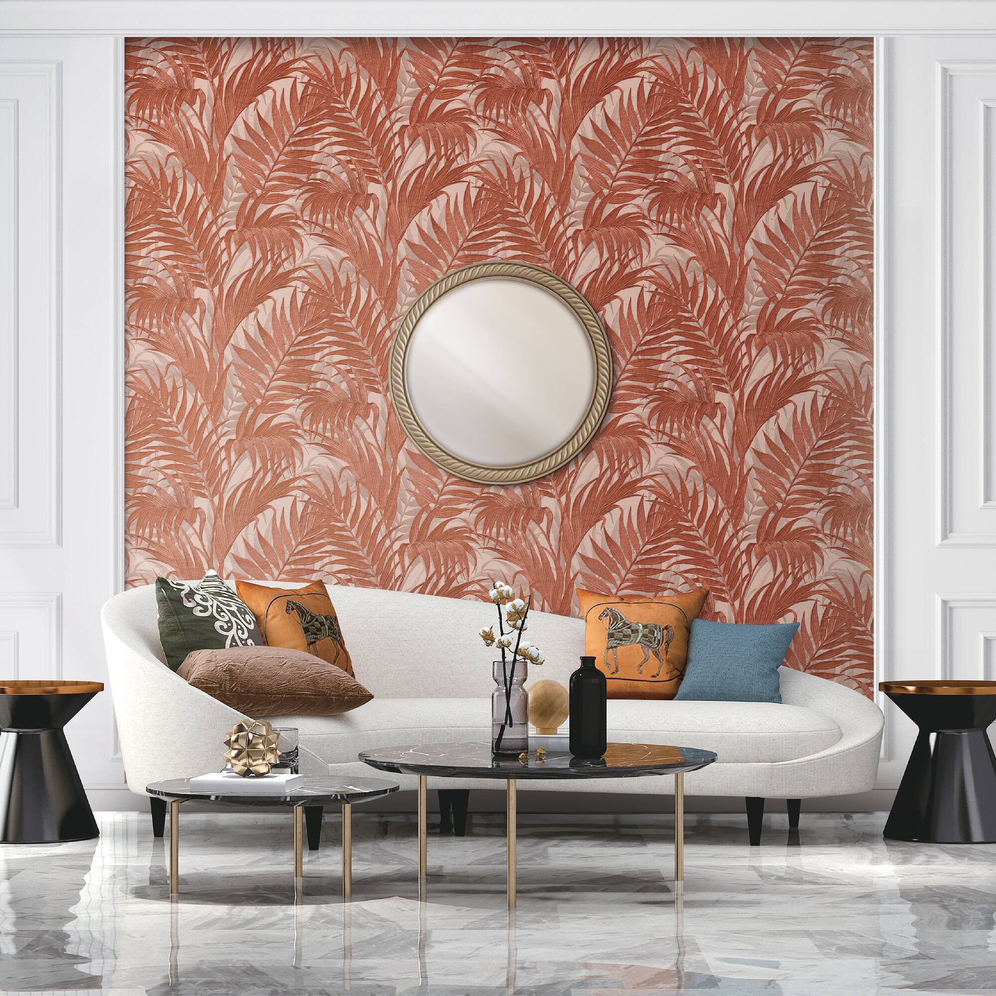 Designs Direct Embroidered Palm Wallpaper