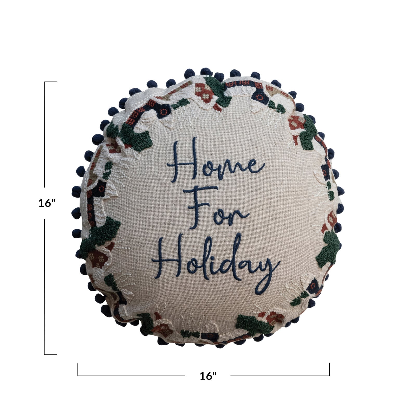 Hello Honey® 16" Home for the Holiday Accent Pillow