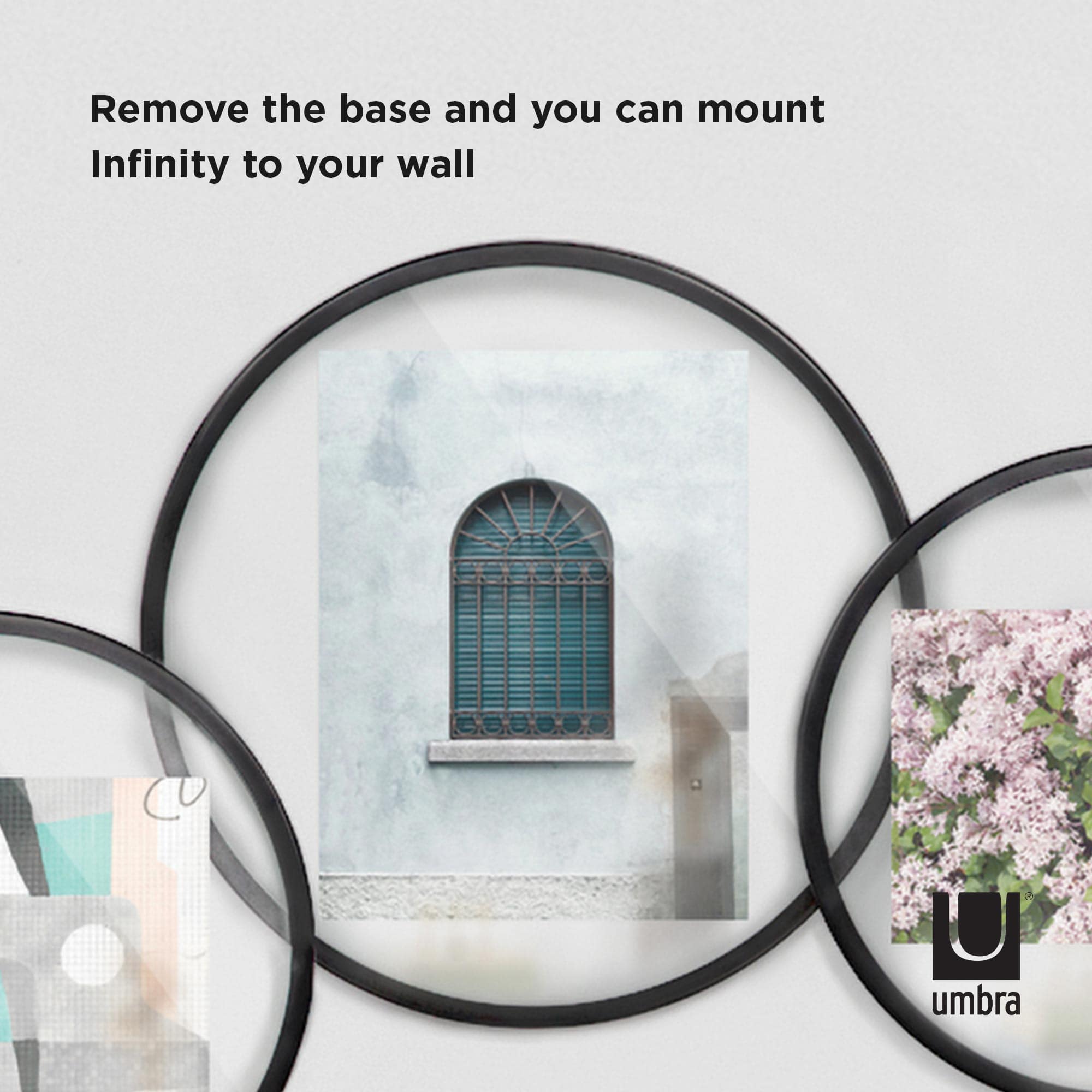 Umbra Black Infinity Round 5" X 7" Picture Frame