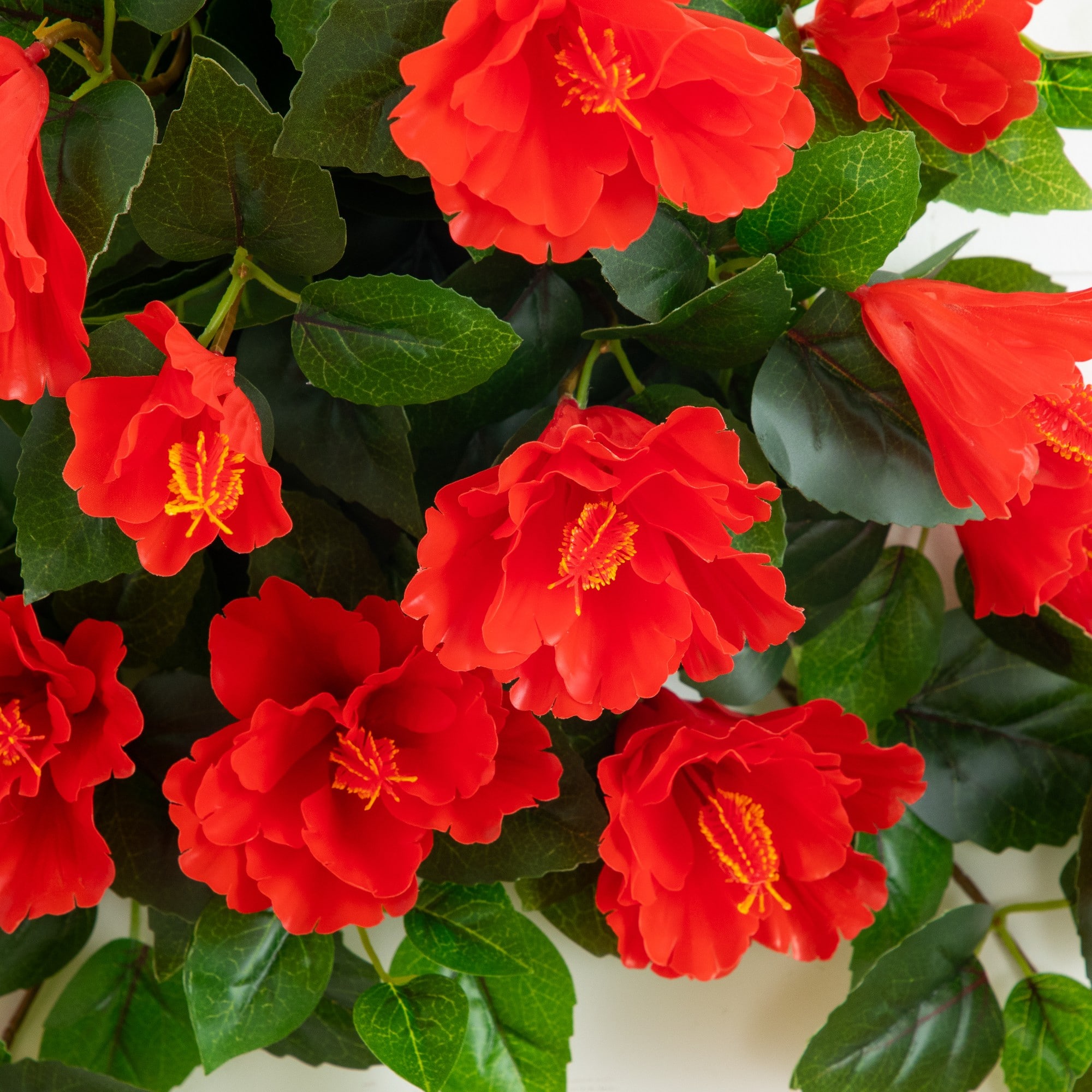 24" UV Resistant Artificial Hibiscus Hanging Plants, 2ct.