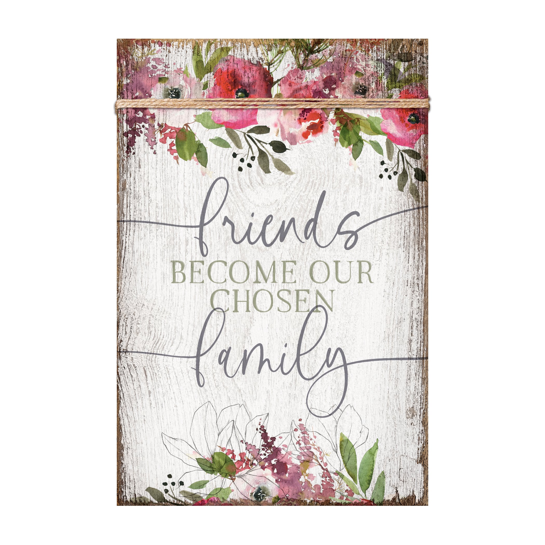Friends Become Plaque with Easel and Wall Hanger
