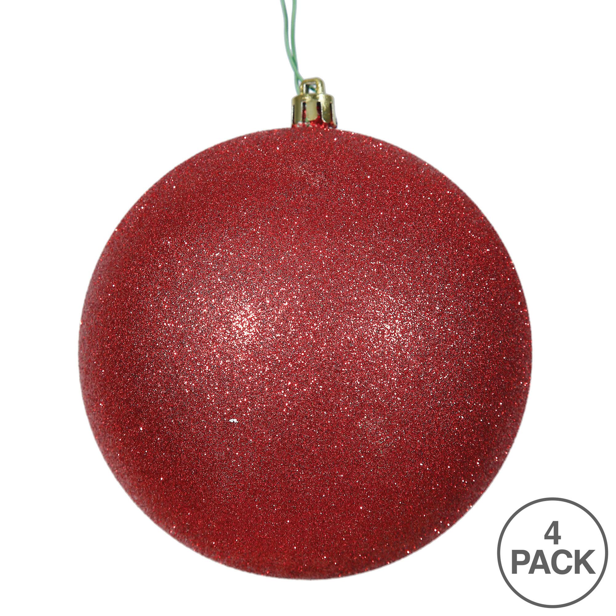 Vickerman 6" Glitter Ball Ornaments