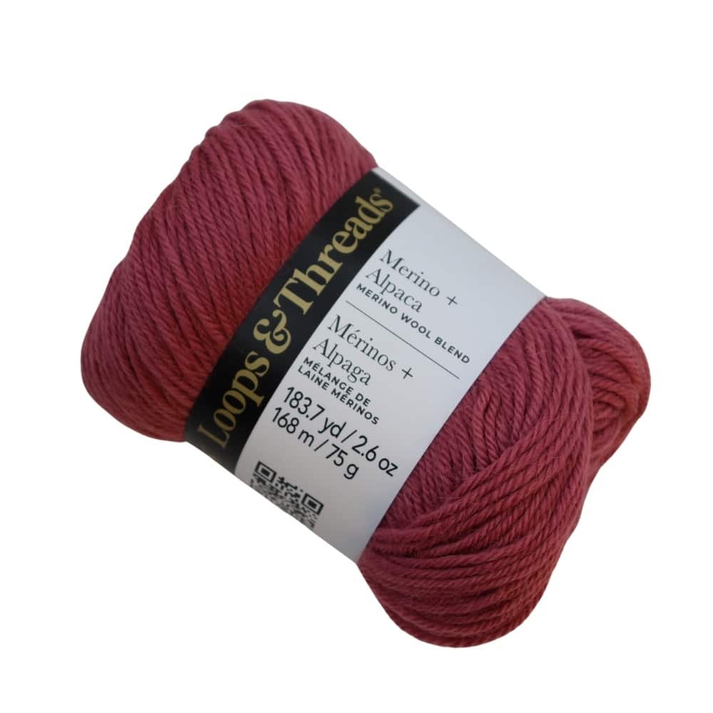 Merino + Alpaca Yarn by Loops & Threads®, Color: Cream | Michaels