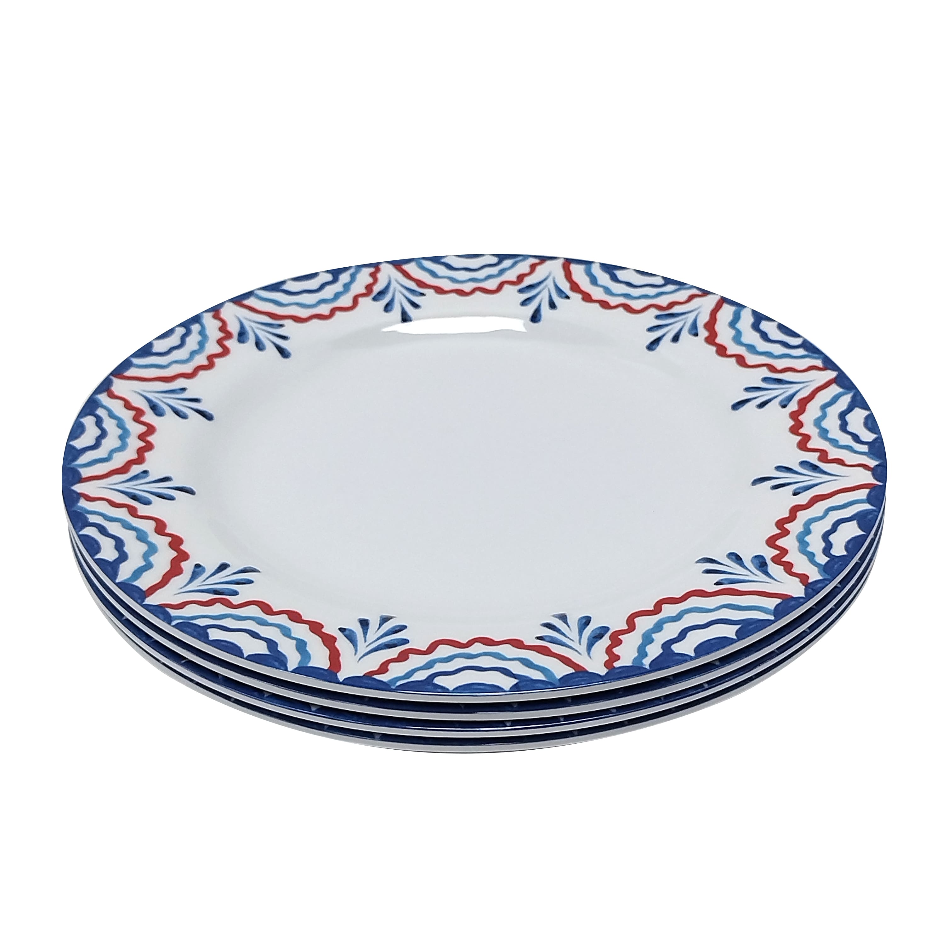 9" Red, White & Blue Melamine Dinner Plates, 4ct. by Celebrate It™