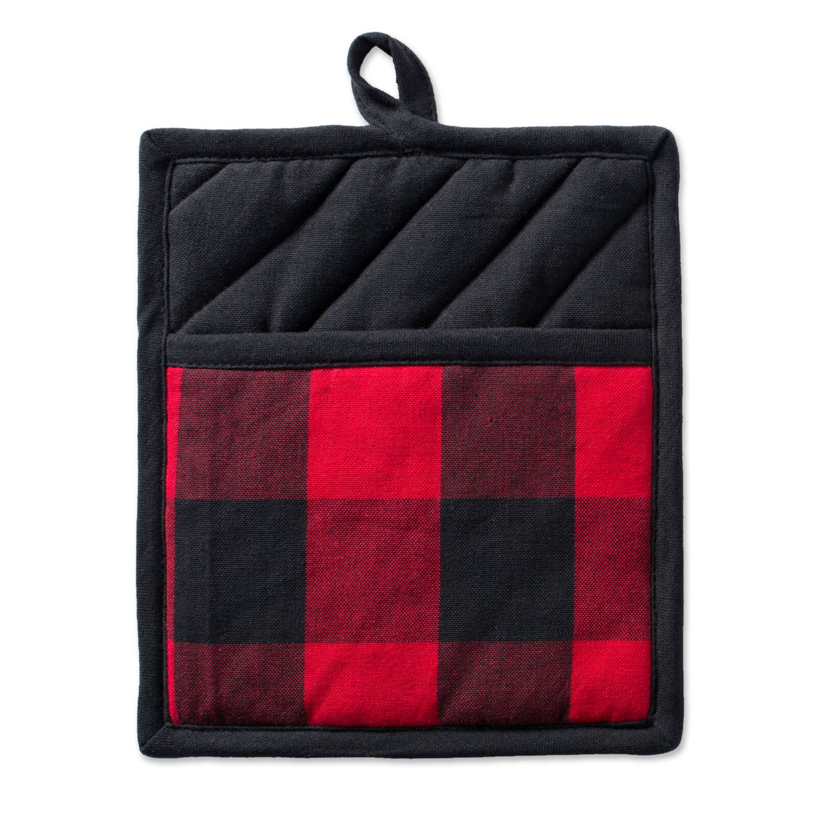 Red Buffalo Check Potholder & Dishtowel Kitchen Set